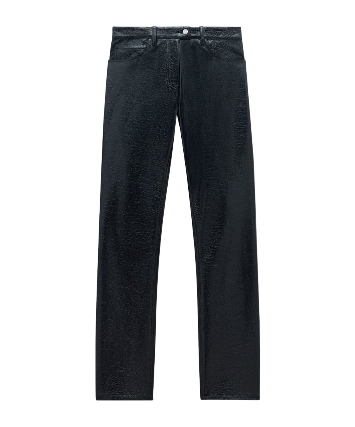 Courrèges Reedition 5-pocket Vinyl Pants Clothing In Black