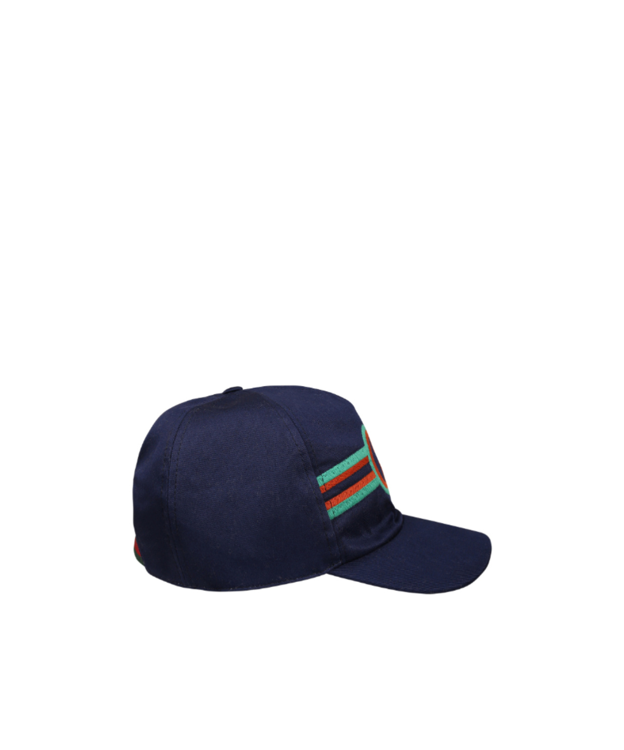 Gucci Interlocking G Logo Cotton Cap In Blue