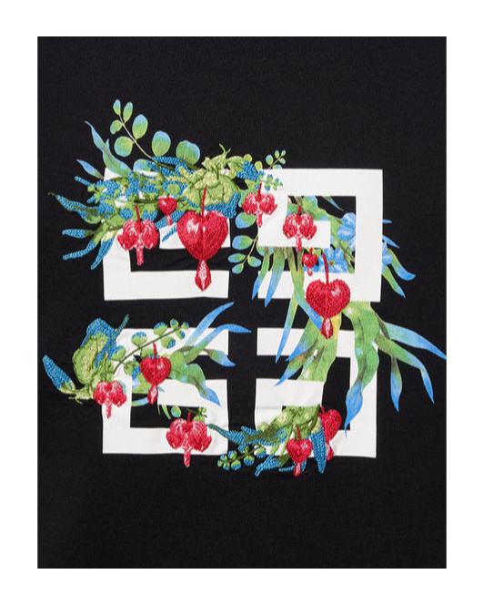GIVENCHY GIVENCHY LOGO PRINTED CREWNECK T-SHIRT