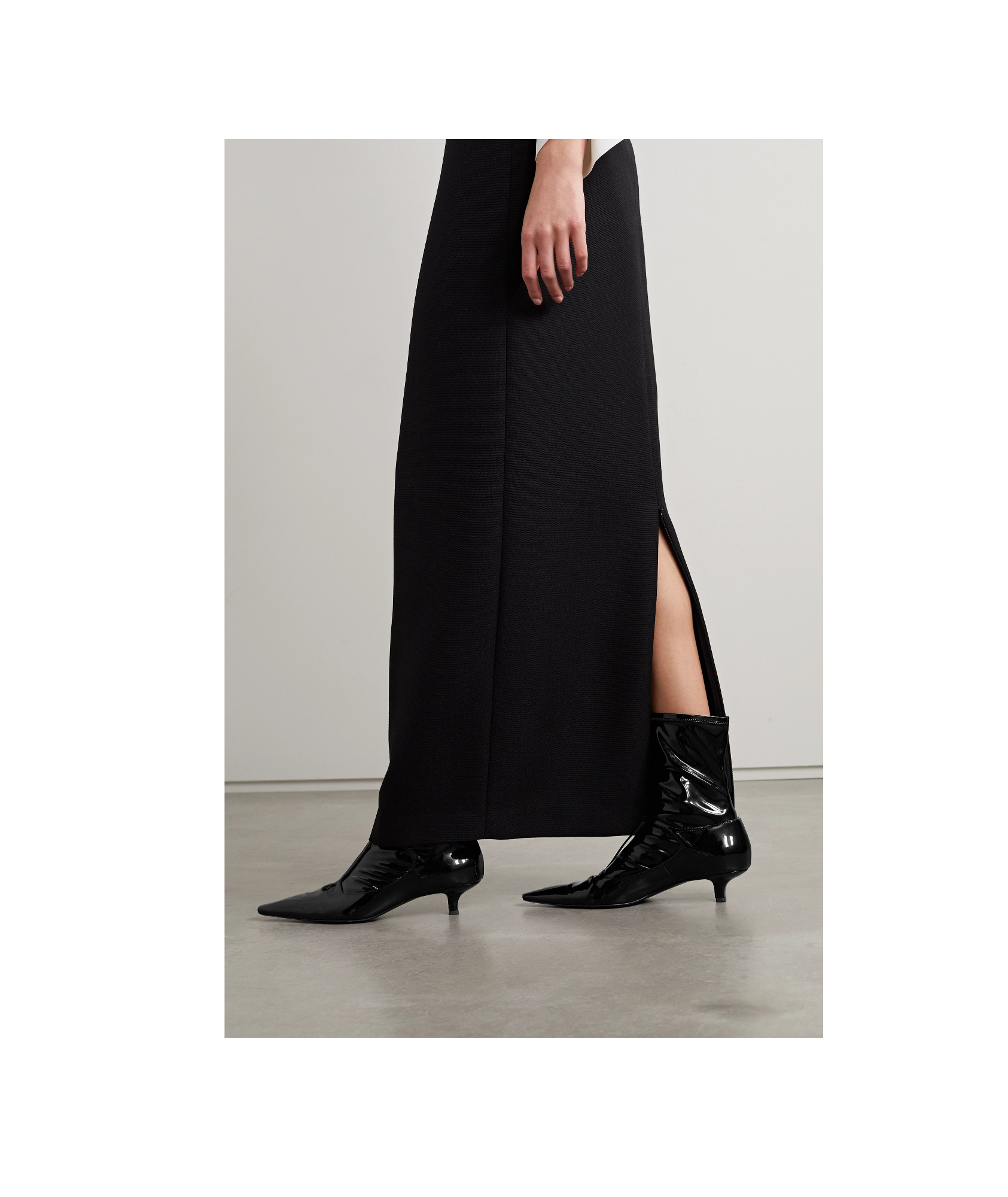 The Row Pointed Ankle Boots In Black