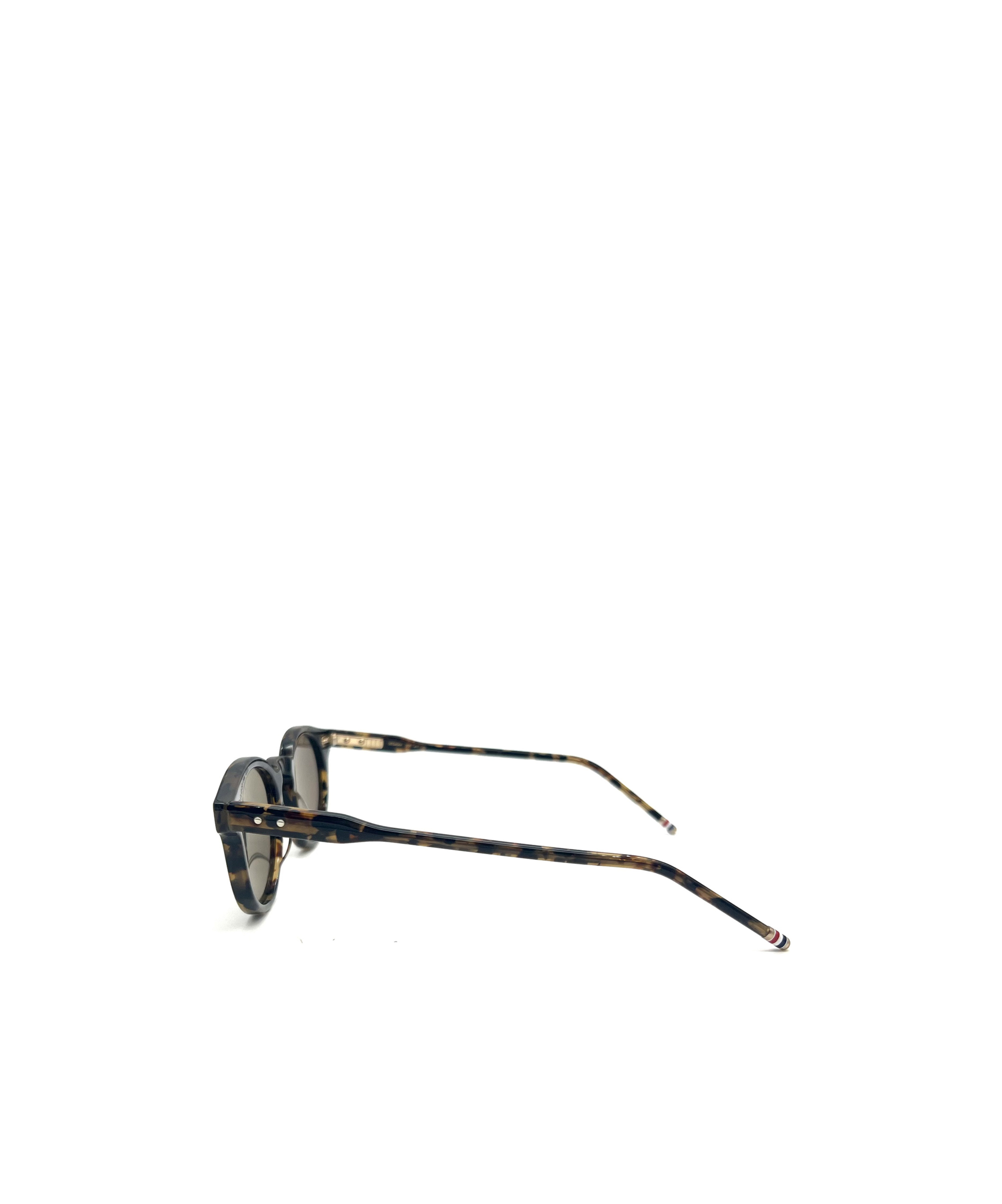 Thom Browne Tortoiseshell Round-frame Sunglasses In Gray