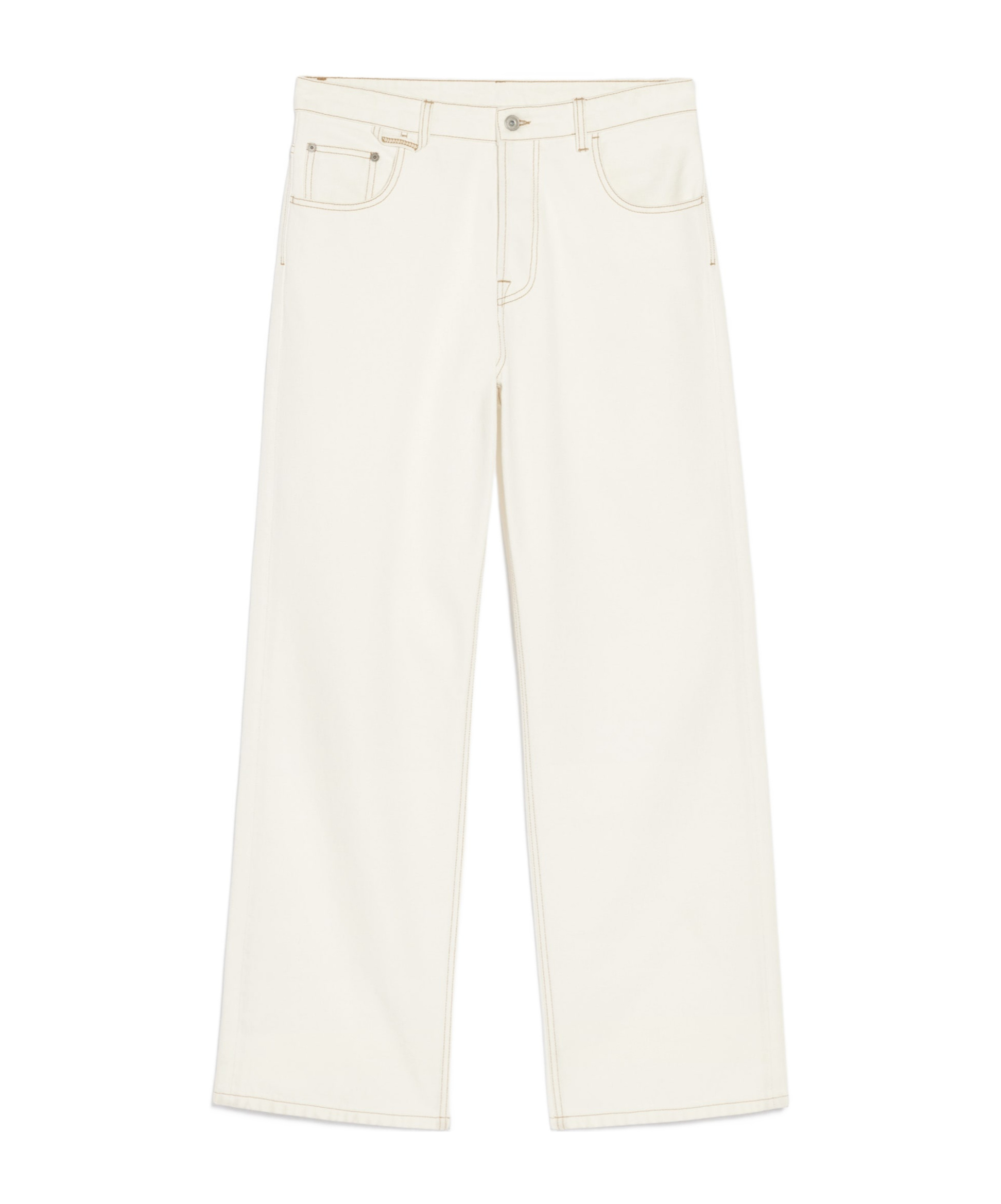 Jacquemus Wide-legged Jeans In White