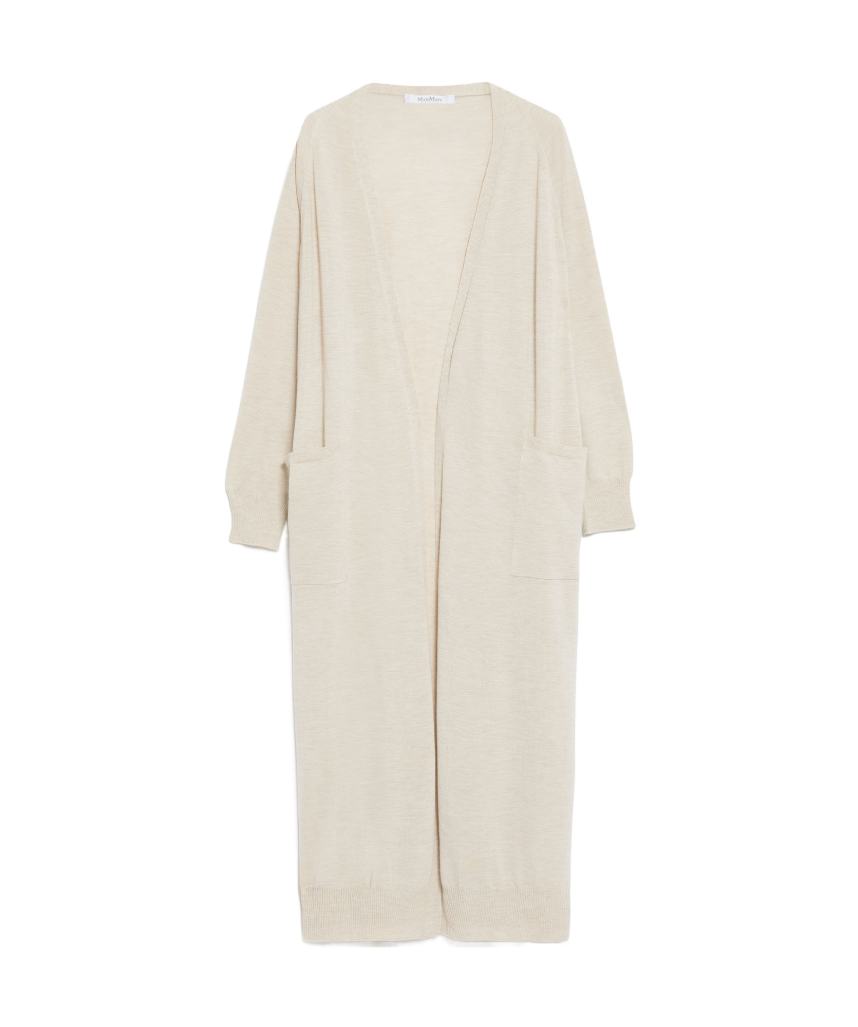 Shop Max Mara V-neck Cashmere Cardigan In Nude