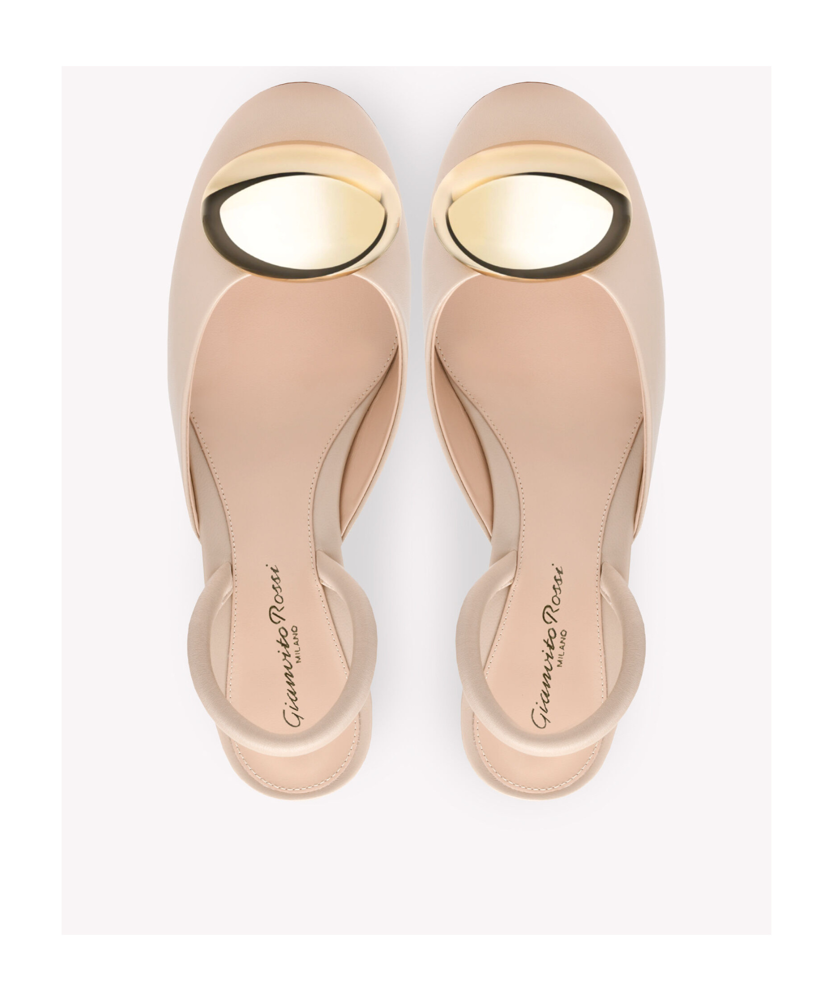 Shop Gianvito Rossi Sphera 45mm Slingback Pumps In Nude