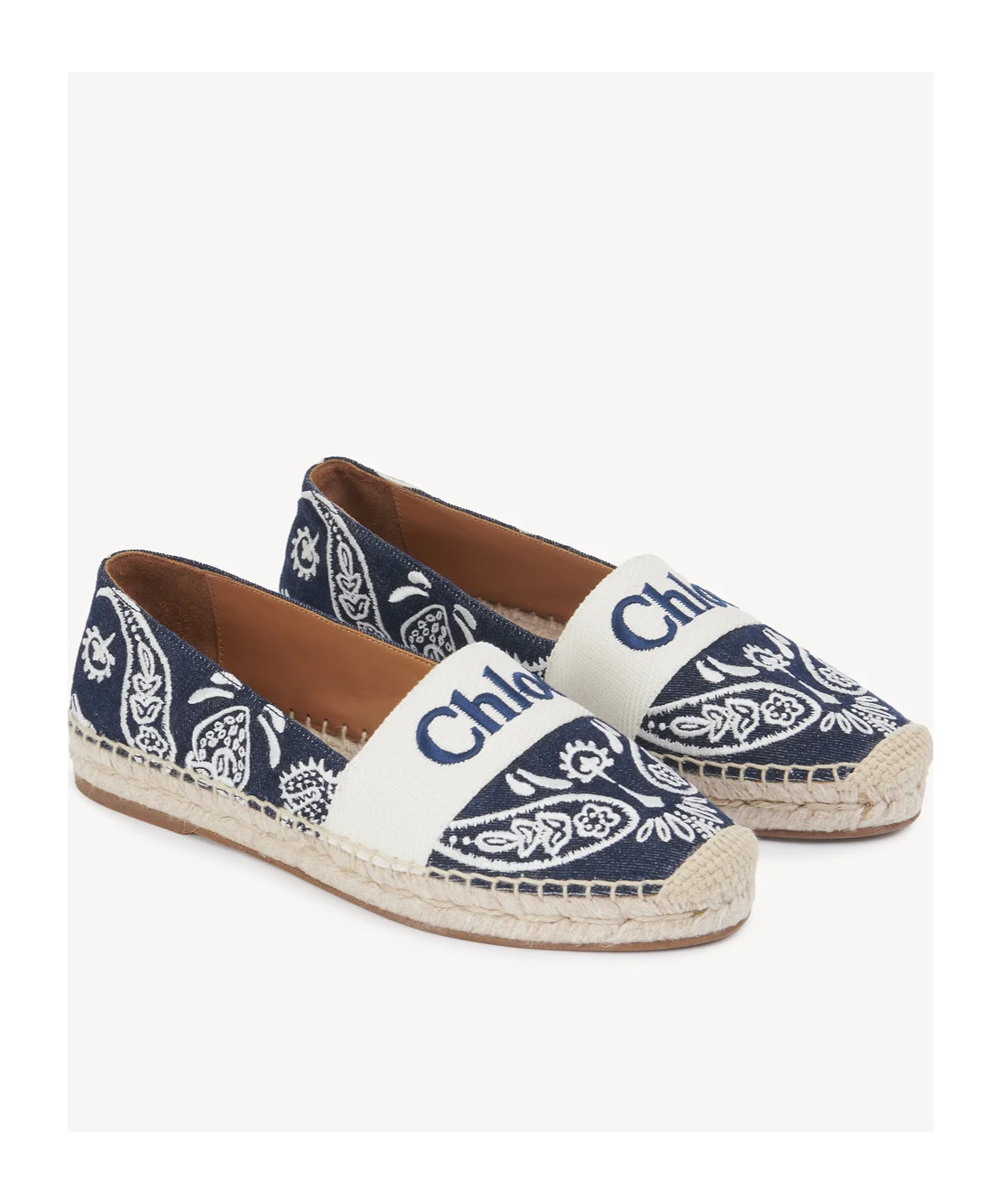 CHLOÉ PIIA DENIM ESPADRILLES