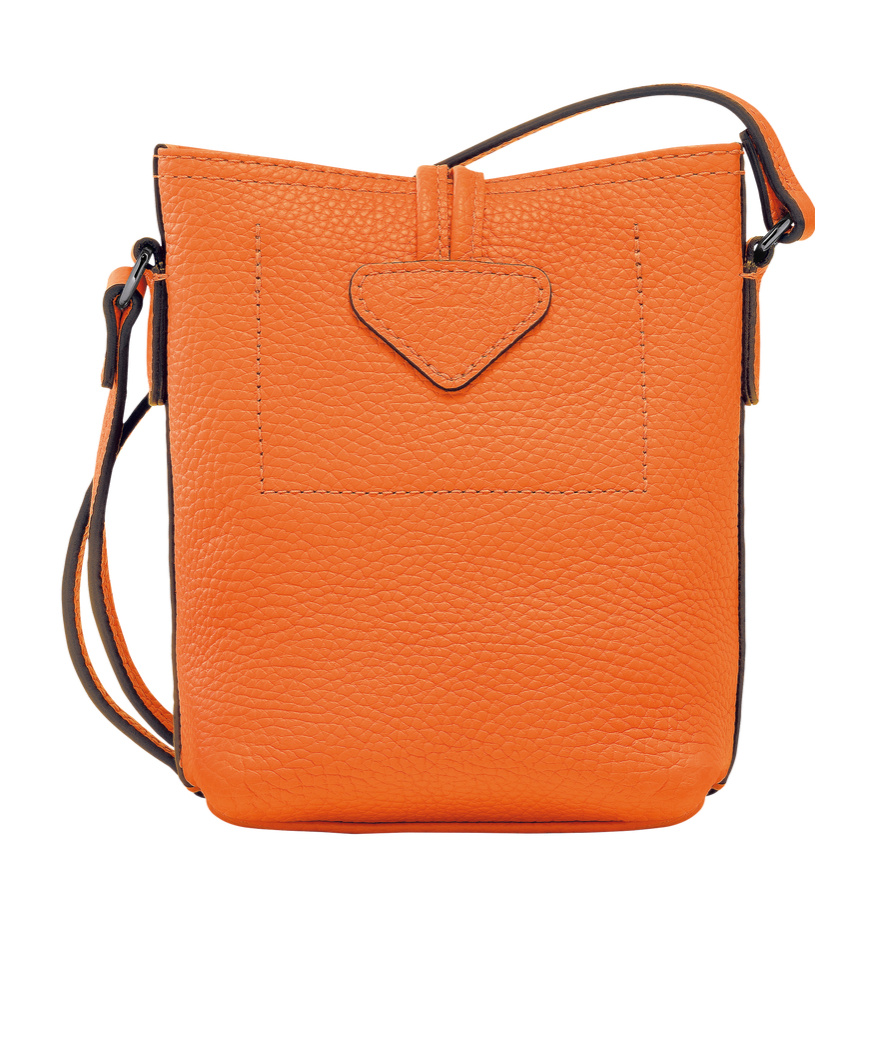 Longchamp Roseau Top Handle Bucket Tote Bag In Orange