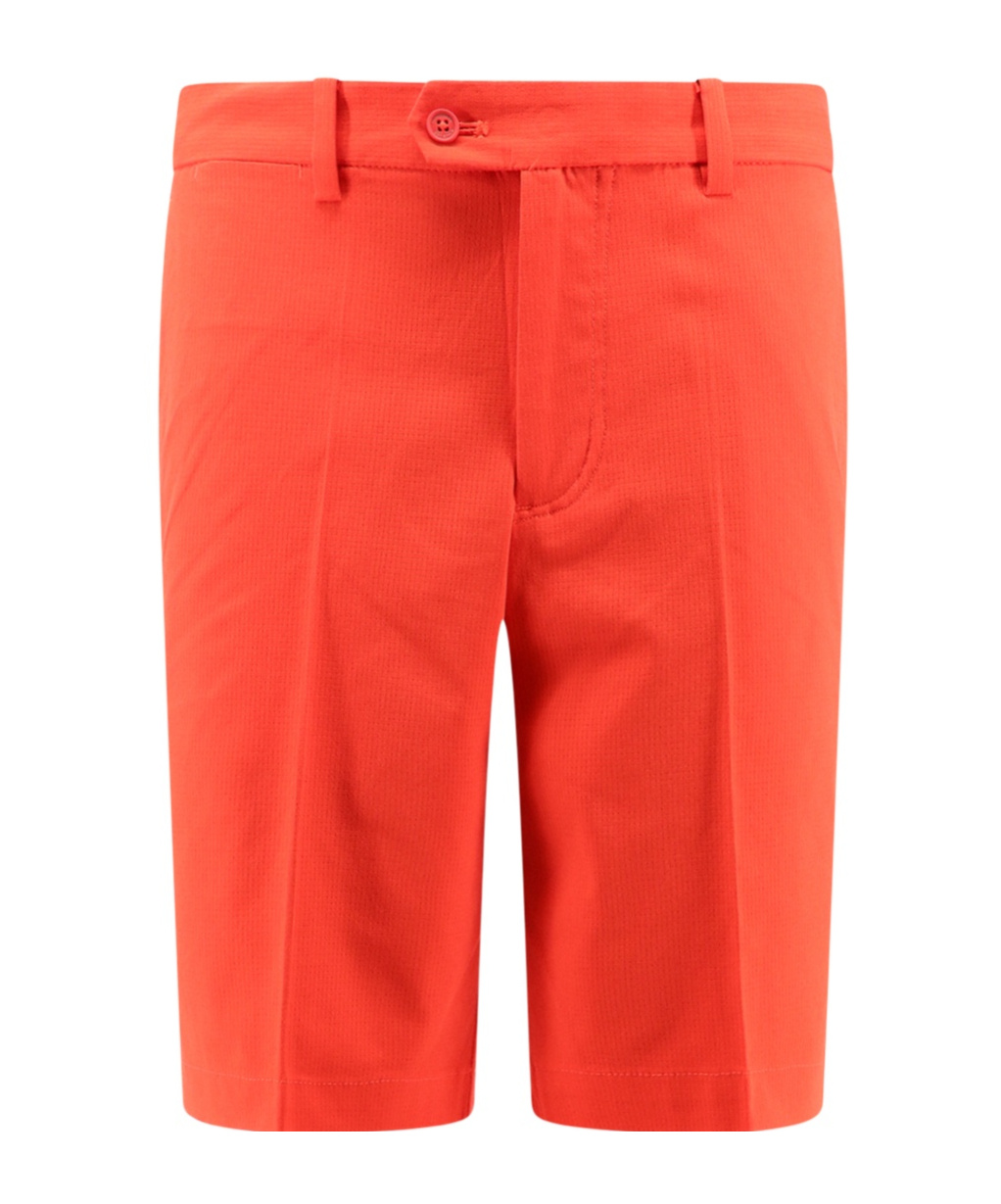 Shop J. Lindeberg J.lindeberg Tailored Shorts In Orange