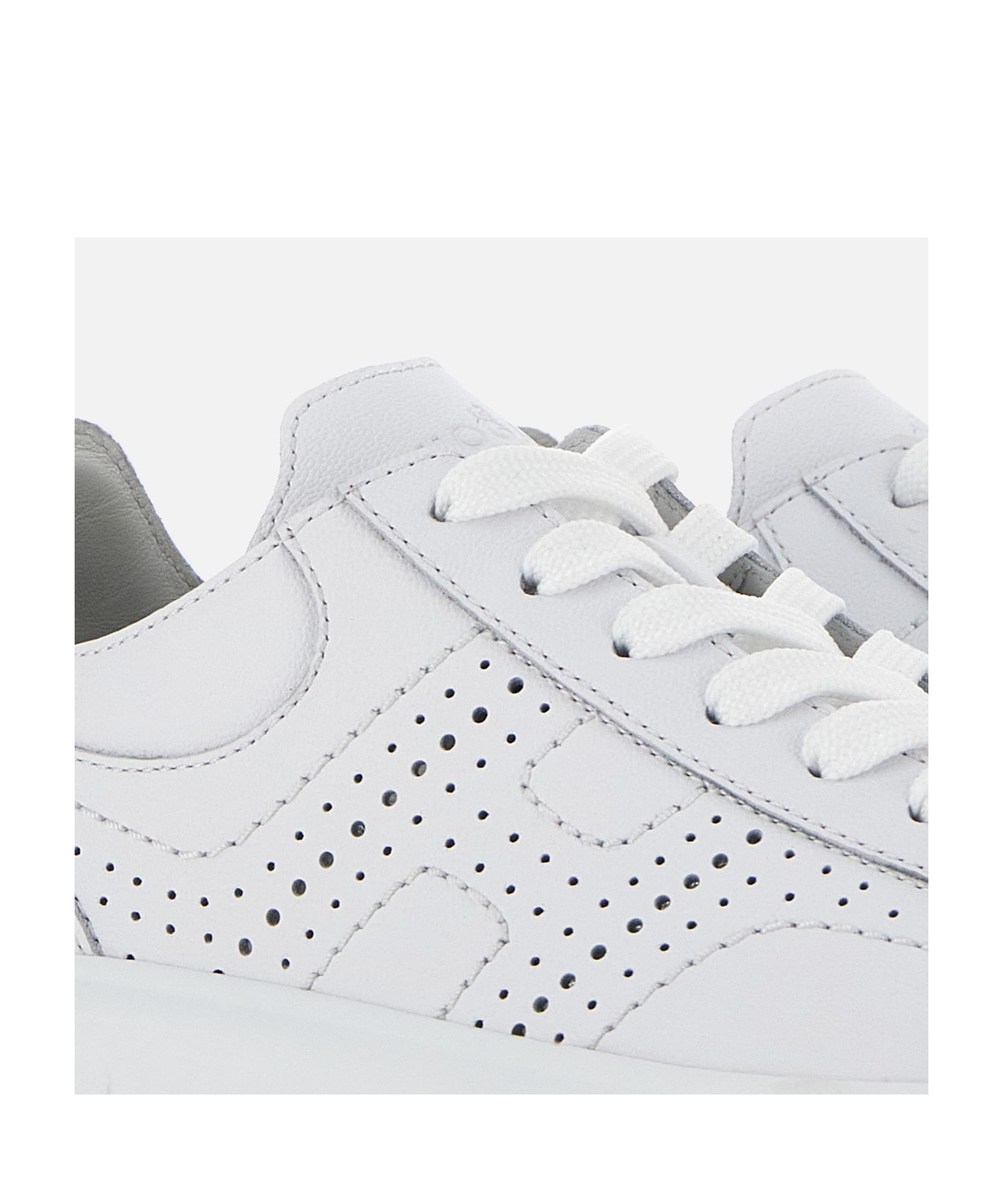 Hogan Low-top Sneakers With Ridged Platform Sole In White
