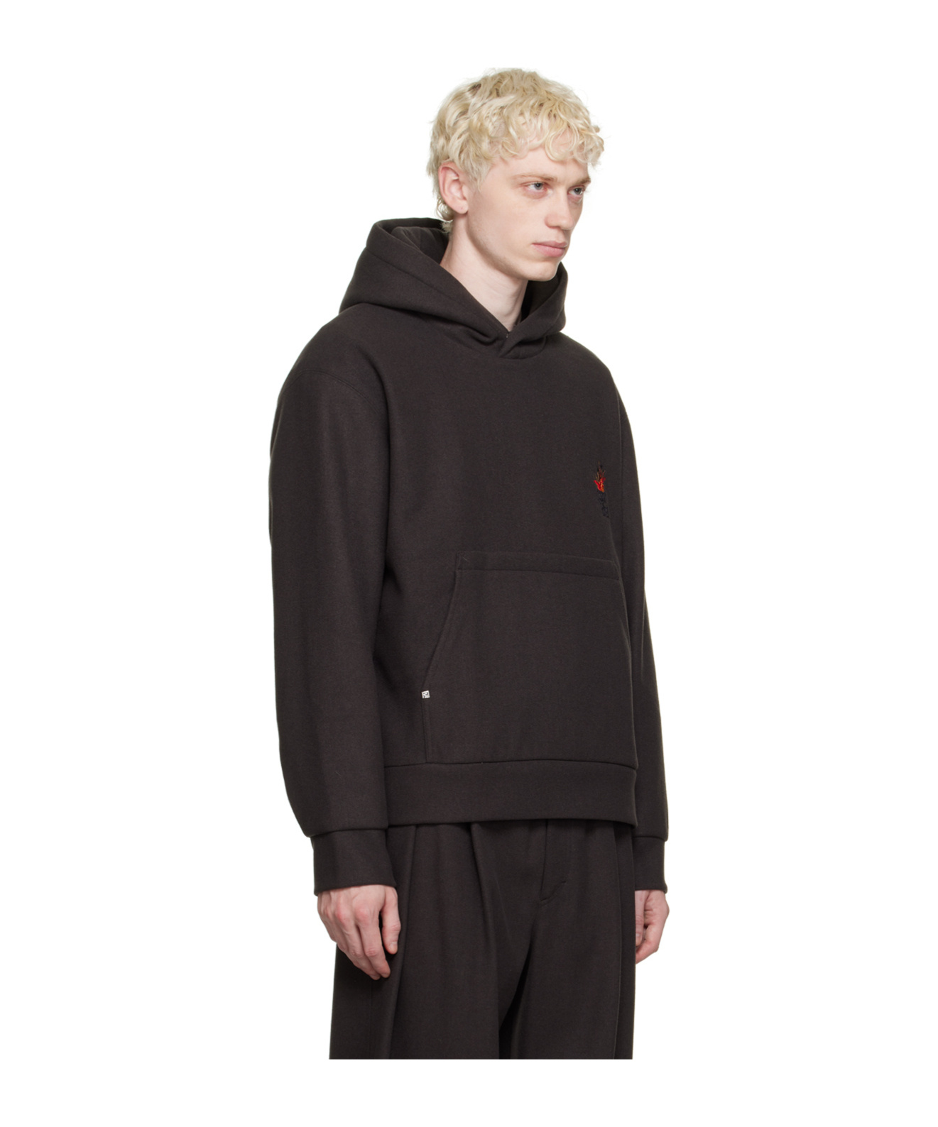 Wooyoungmi Volcano Hooded Sweater In Black