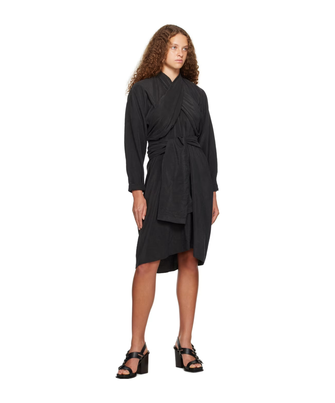 LEMAIRE A DRESS WRAPPED IN KNOTS AND ORNAMENTS 