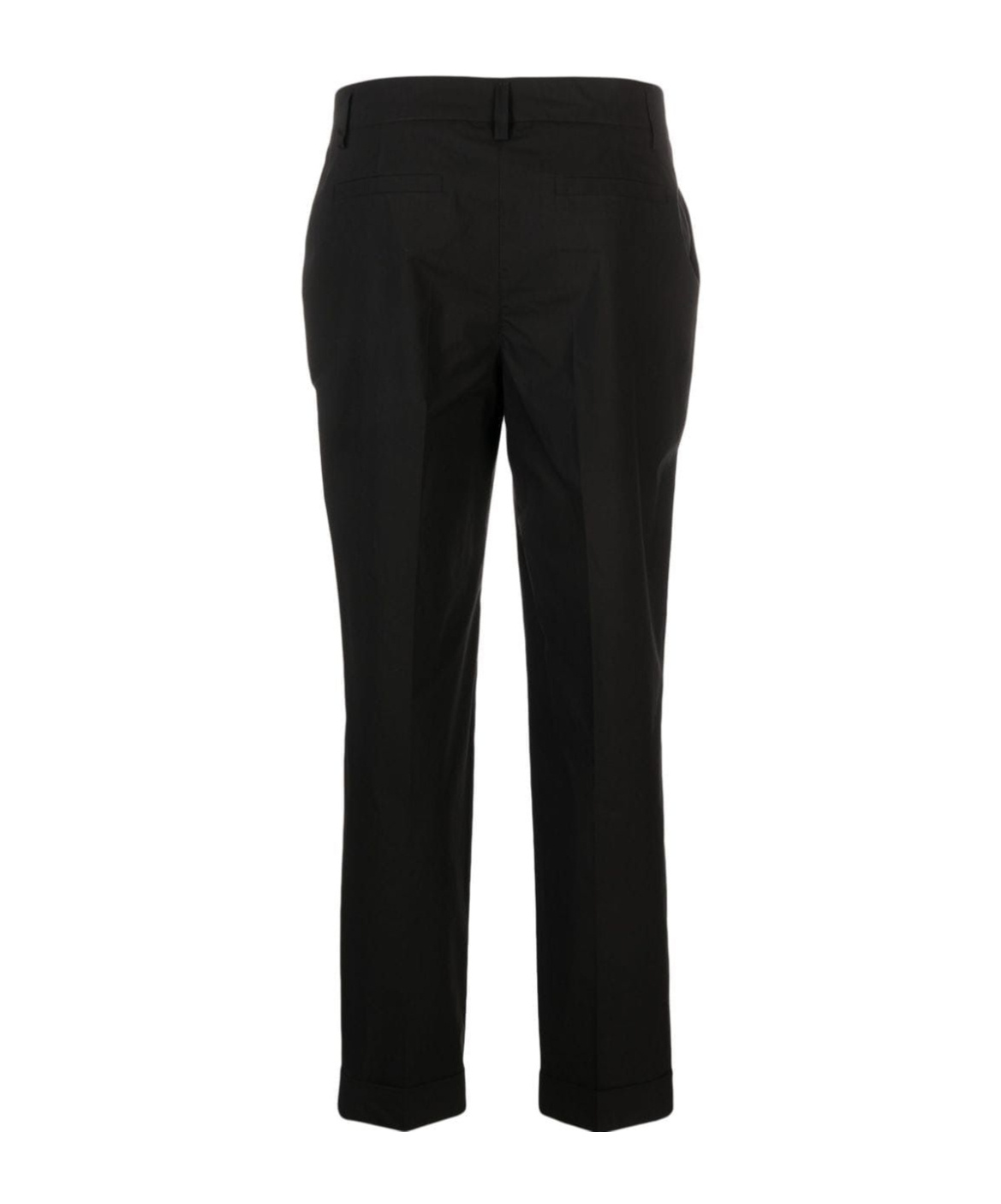 P.a.r.o.s.h High-waist Tapered Trousers In Black