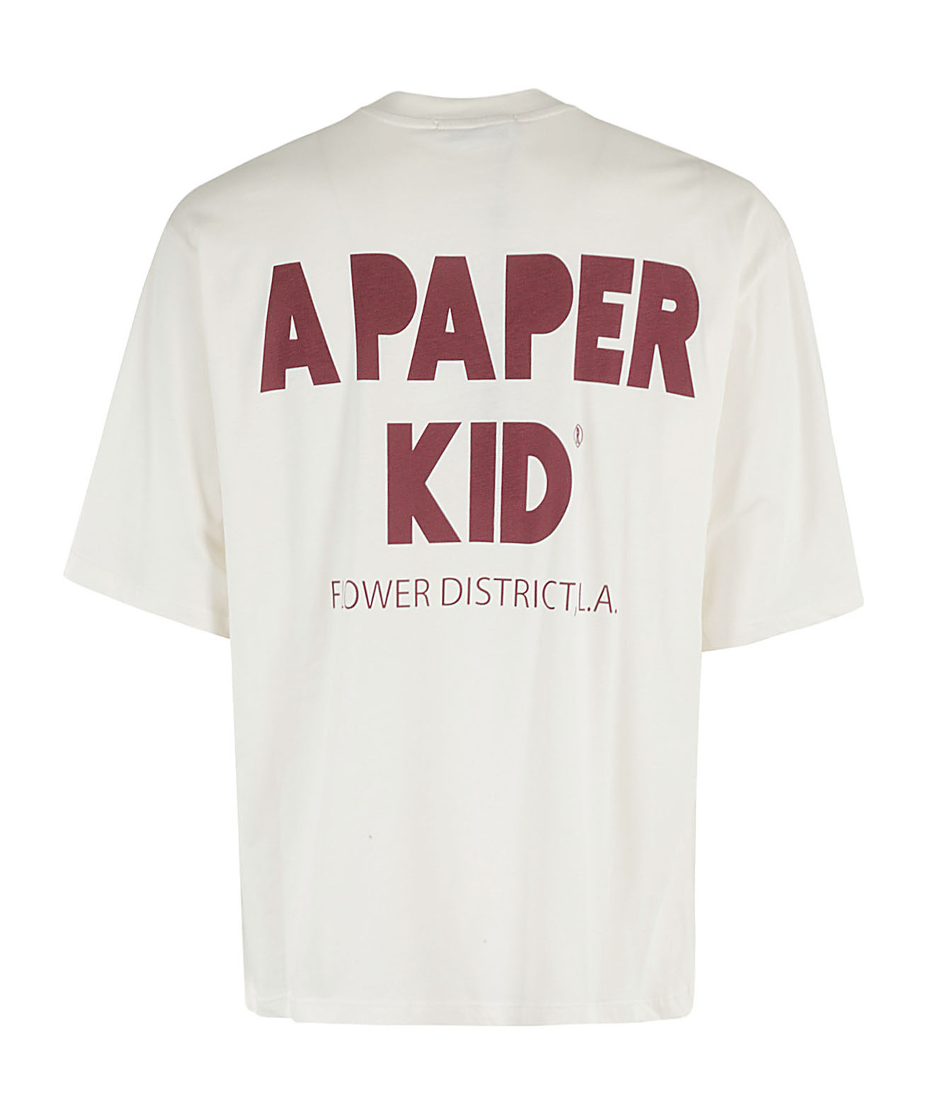 A Paper Kid Logo-print Cotton T-shirt In White