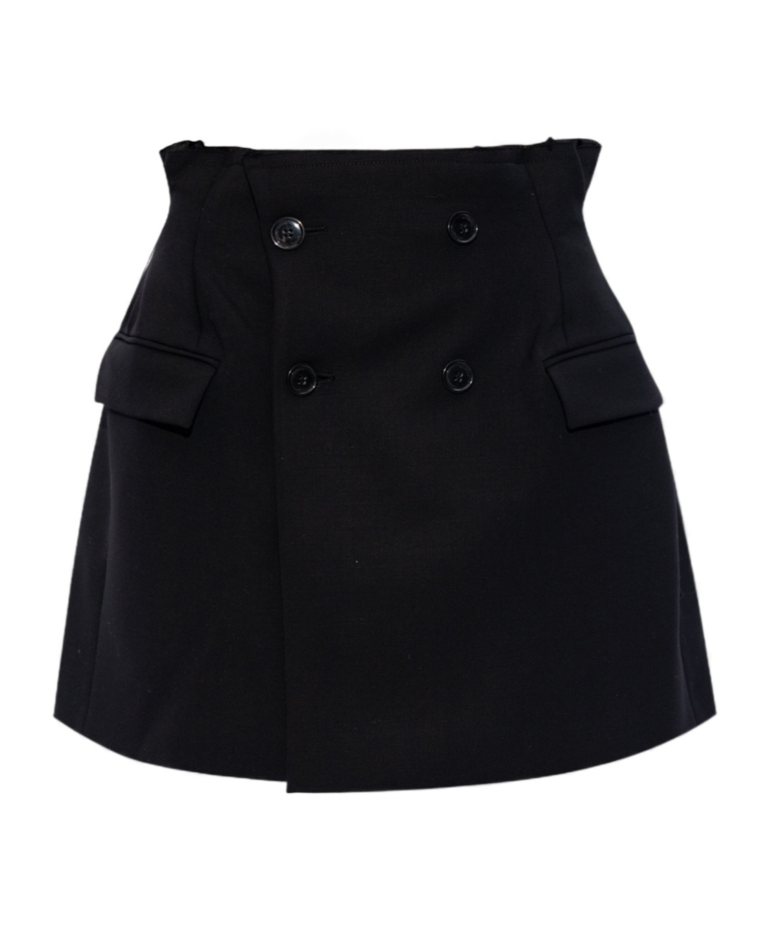 Shop Vetements Double-breasted Miniskirt In Black