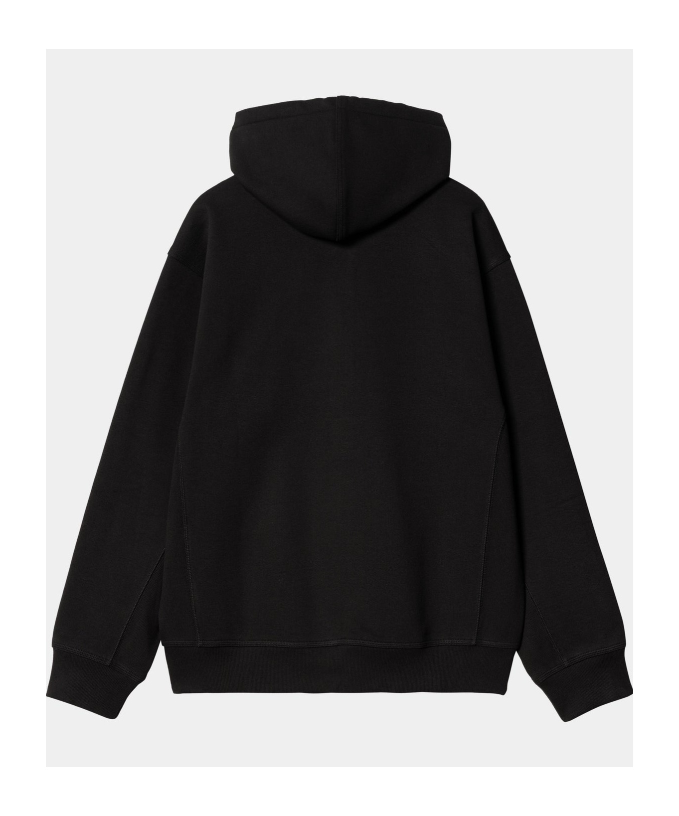 Carhartt -wip Hooded American Script Sweatshirt In Black