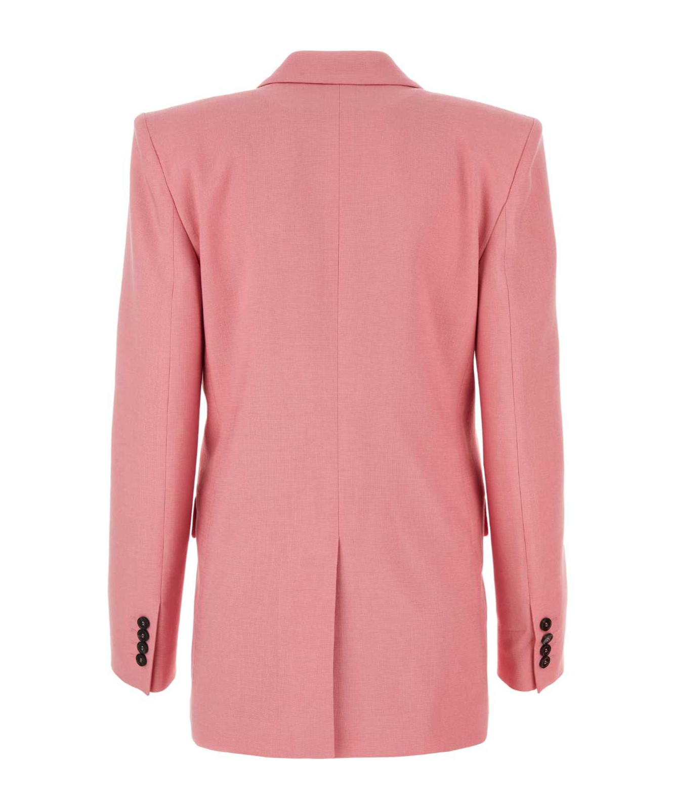 Msgm Notch Lapels Stretch Blazer In Pink