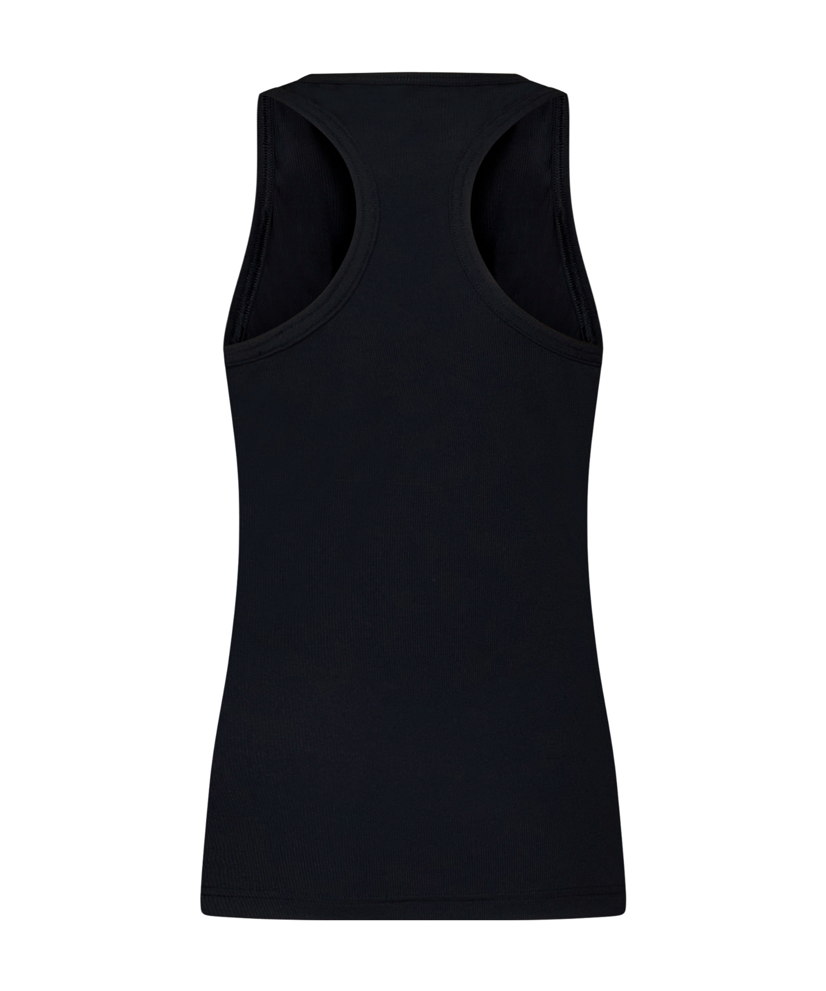 Adidas By Stella Mccartney Fine-ribbed Tank Top In Black