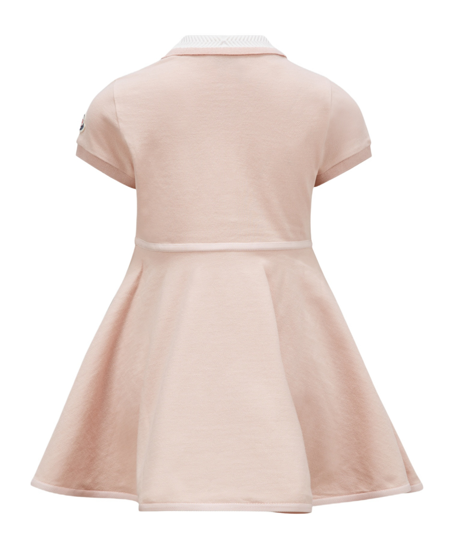 Moncler Cotton Polo Shirt Dress In Pink