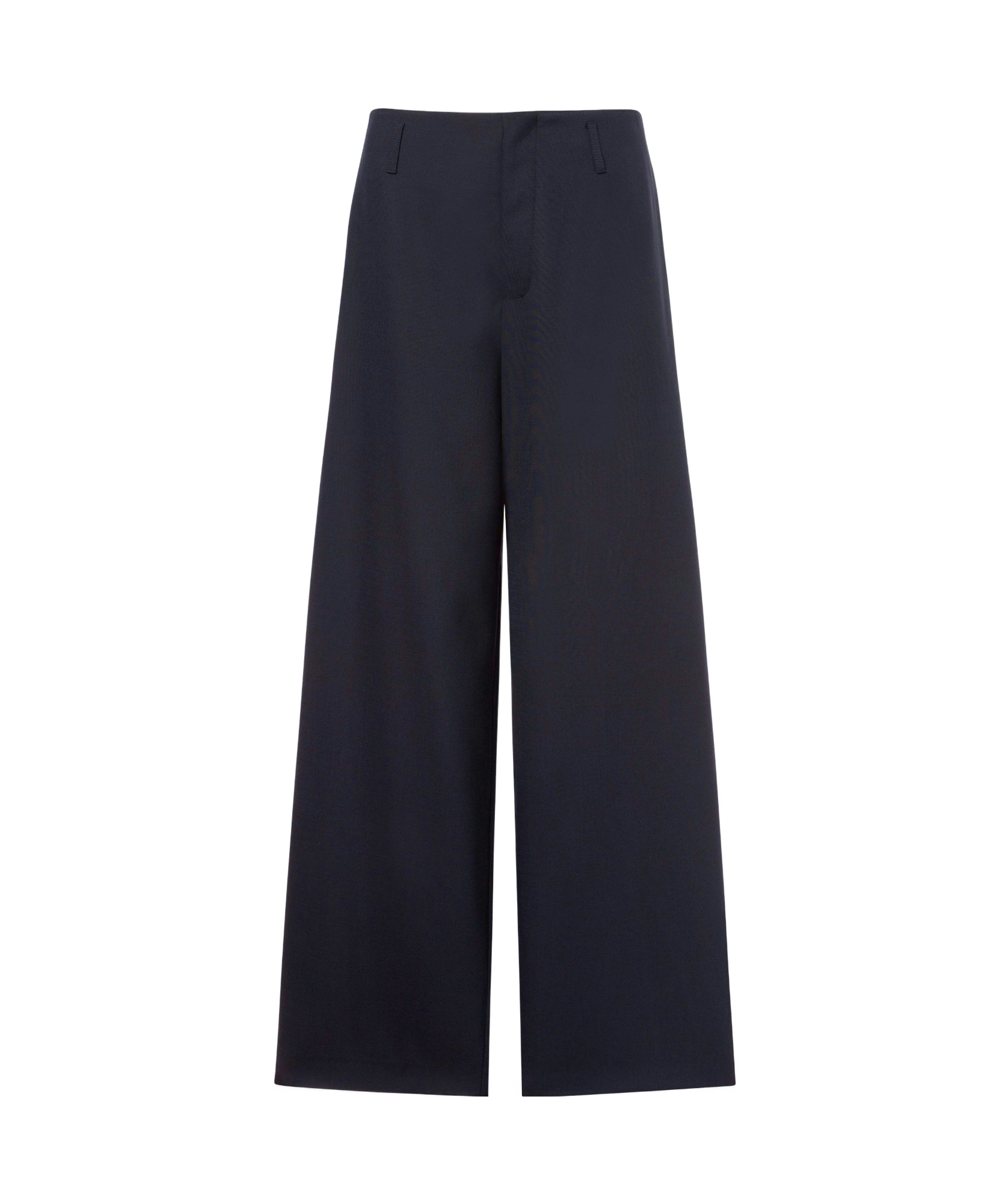 Shop Philosophy Di Lorenzo Serafini Belt Ring Wool Casual Pants In Black