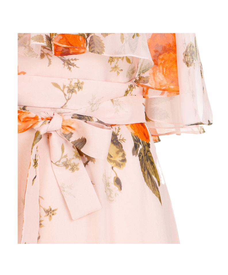 ERDEM FLORAL-PRINT SILK MAXI DRESS 