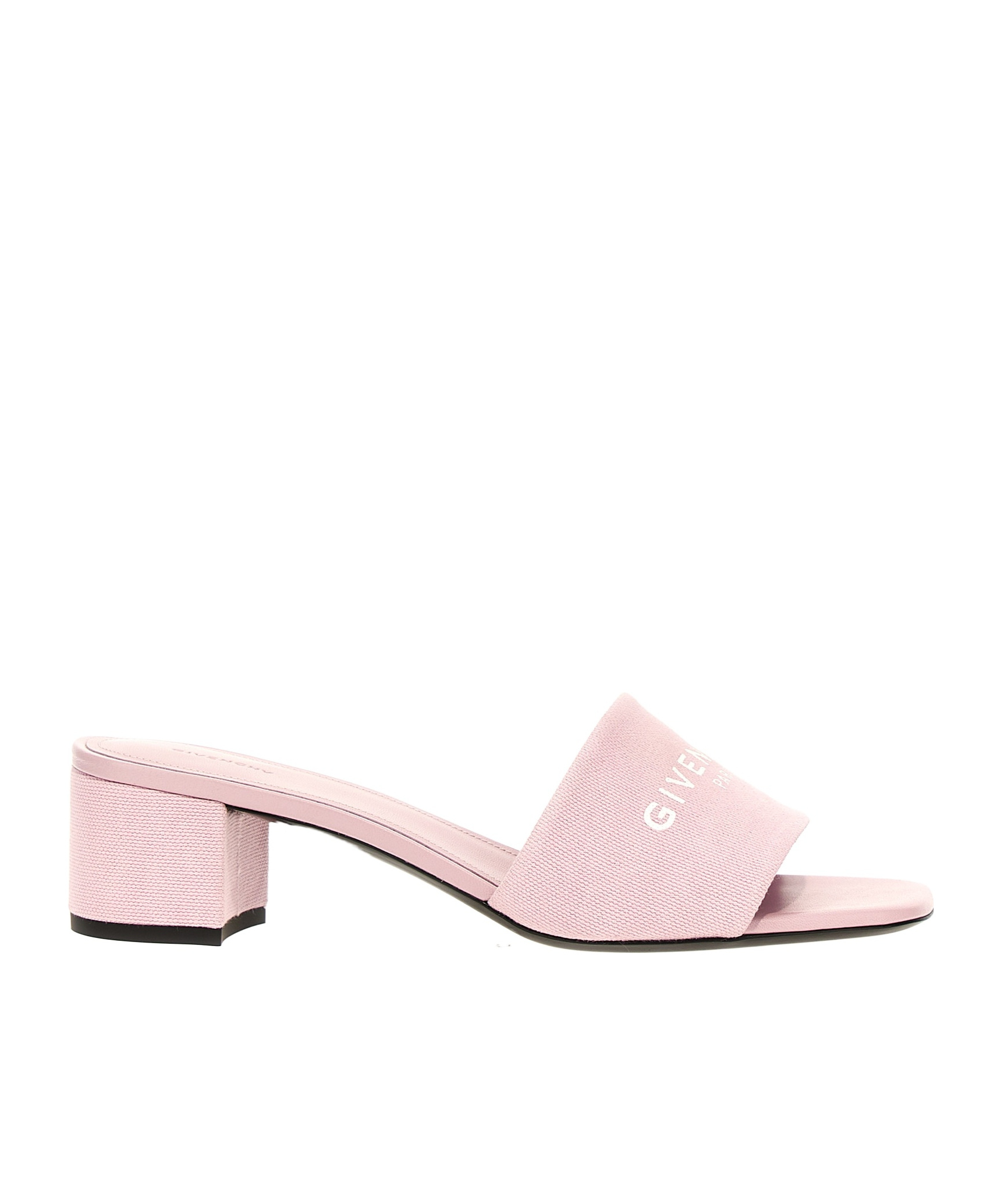 Givenchy Logo-print Canvas Mules In Pink