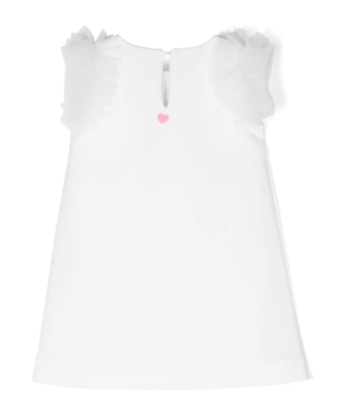 Monnalisa X Disney Minnie Mouse-print Dress In White