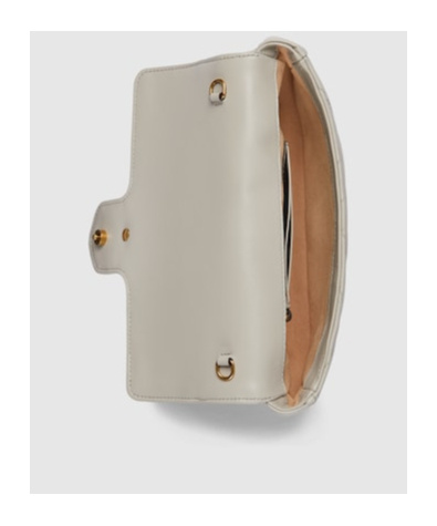 Gucci Gg Marmont Press Button Mini-bag In Nude