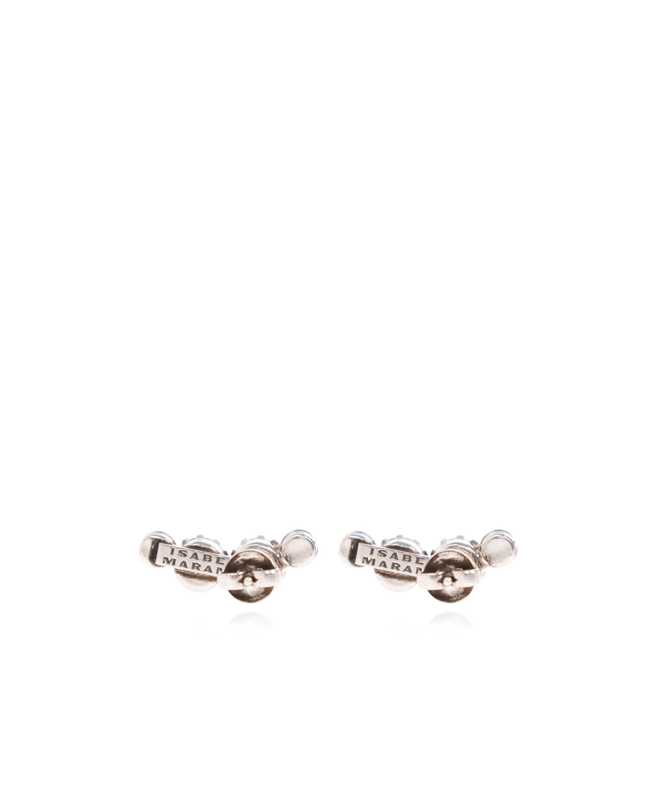 Isabel Marant Crystal-embellishment Earings In Gray