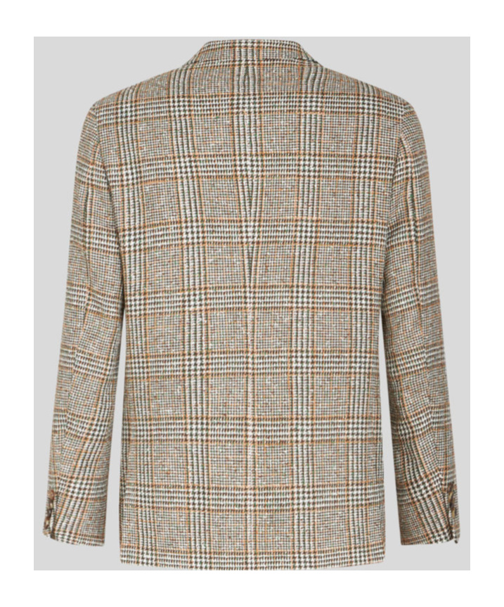 Etro Checked Houndstooth Blazer In Nude