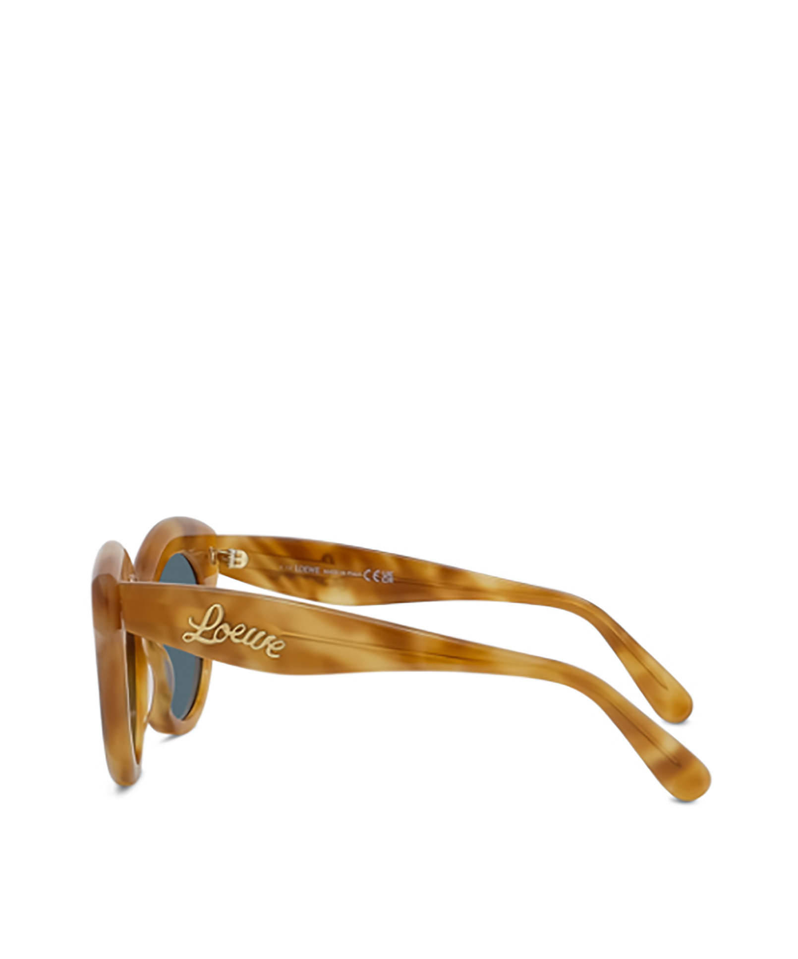 Loewe Curvy 49mm Small Round Sunglasses In Green