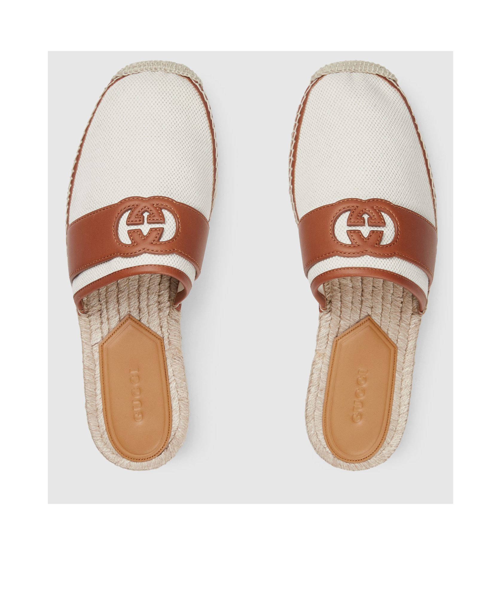 Gucci Espadrilles With Cross Gg In Multi