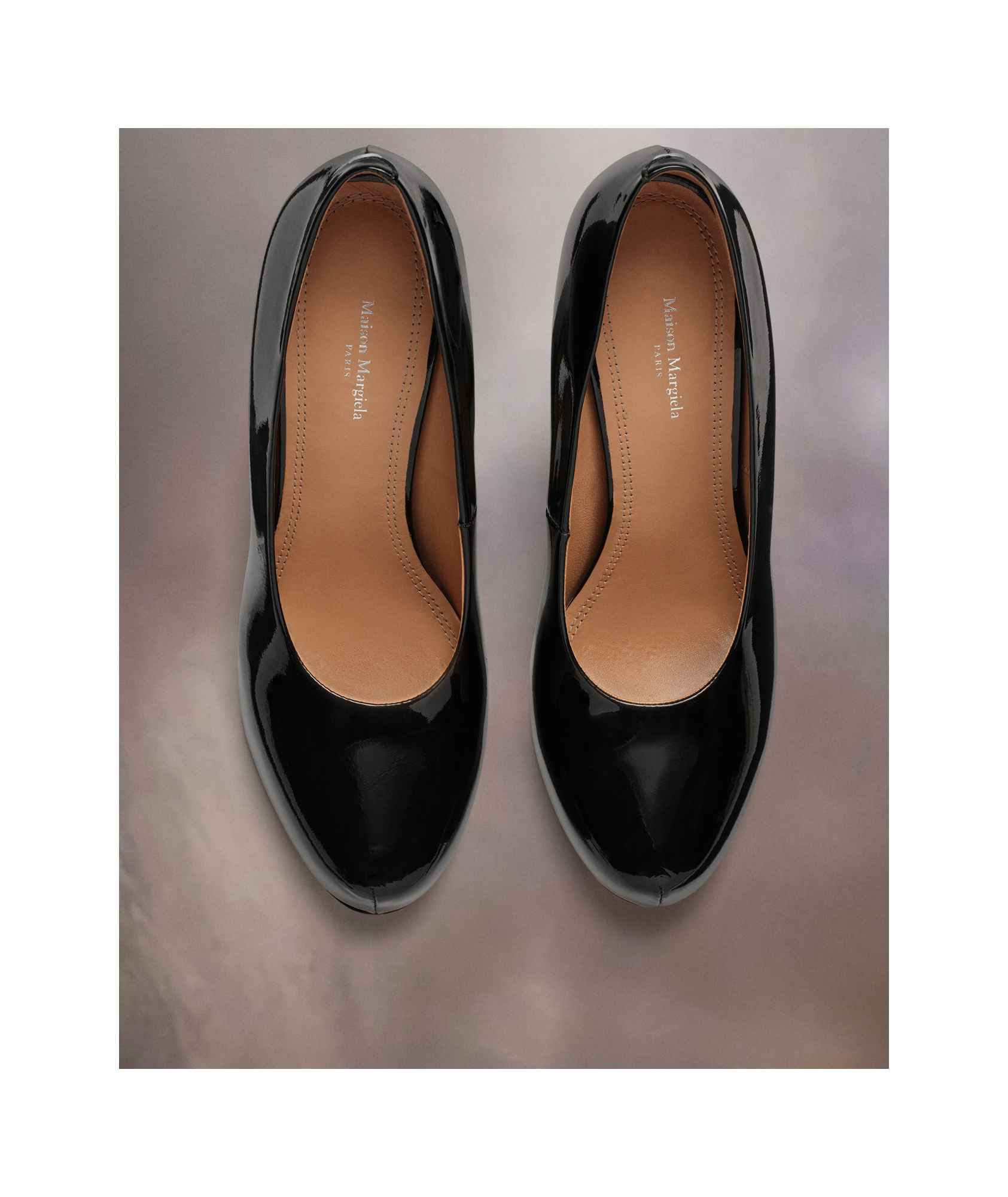 Maison Margiela Sketch 120mm Patent-leather Pumps In Black