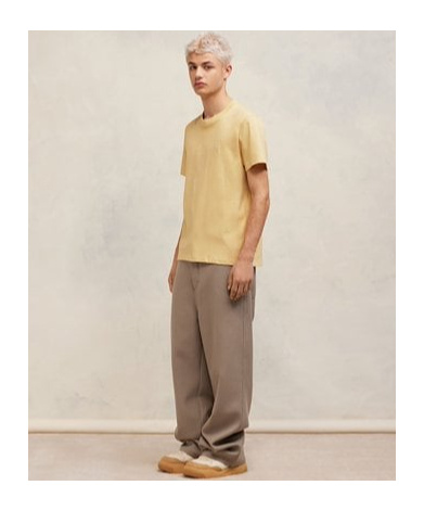 AMI ALEXANDRE MATTIUSSI T-SHIRT WITH ROUND NECK AND SHORT SLEEVES