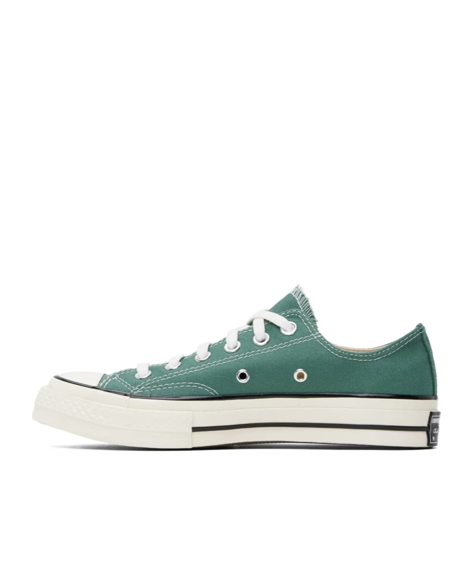 Converse Green Chuck 70 Low Top Sneakers In White
