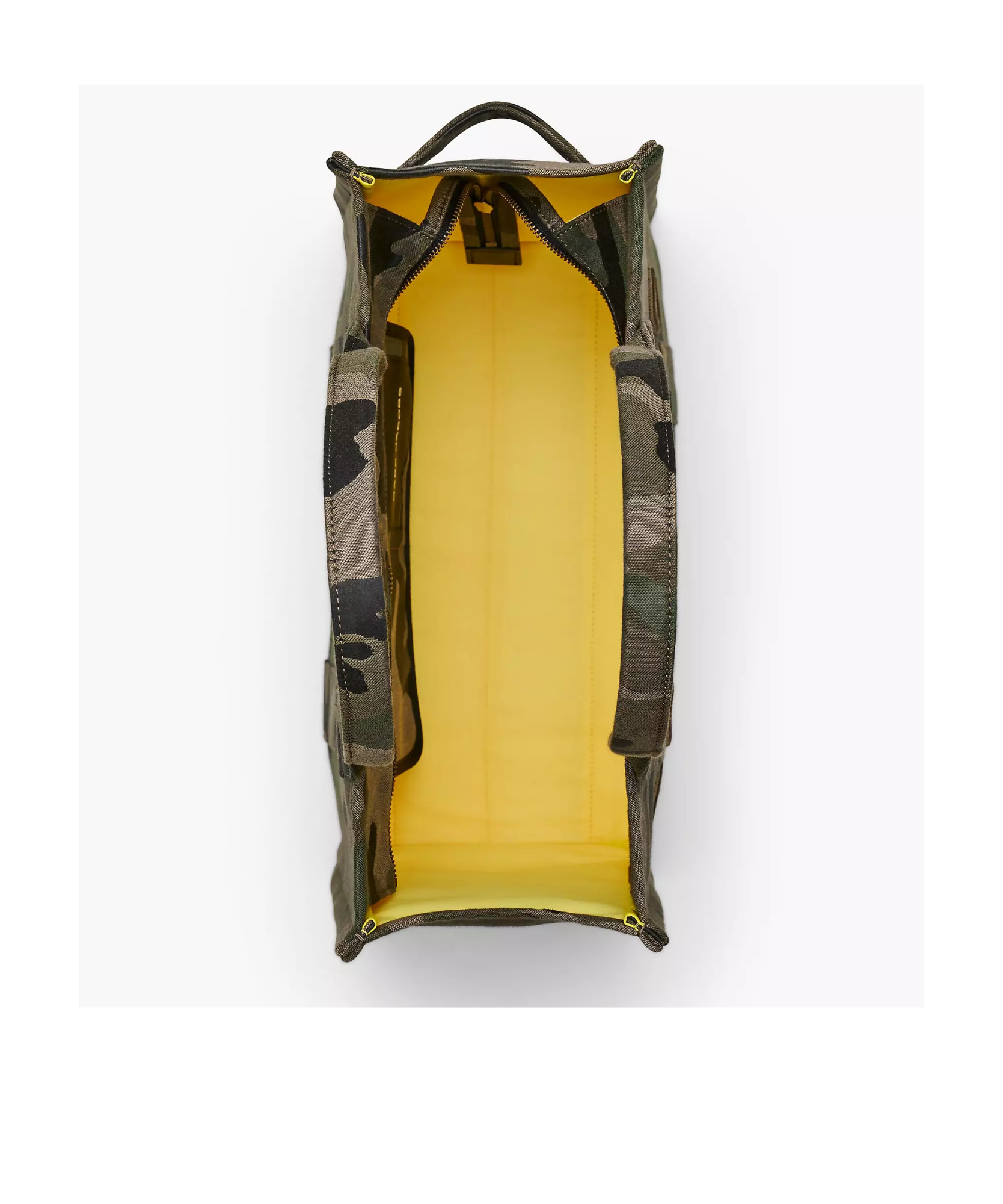 Marc Jacobs Camouflage Jacquard Medium Tote With Versatile Carrying Options In Black