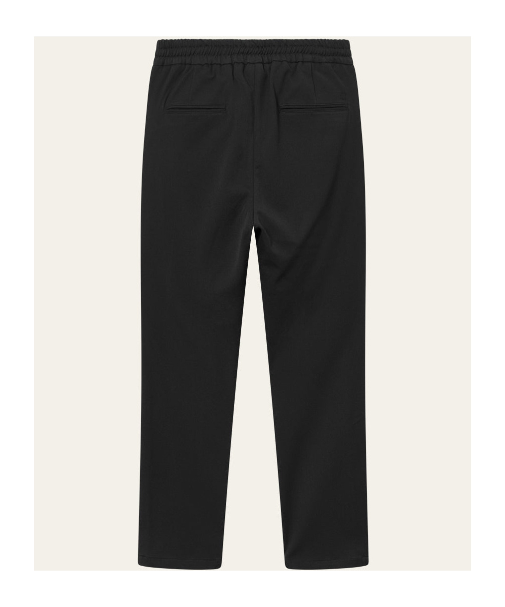 Les Deux Como Slim Straight-leg Woven Trousers In Black