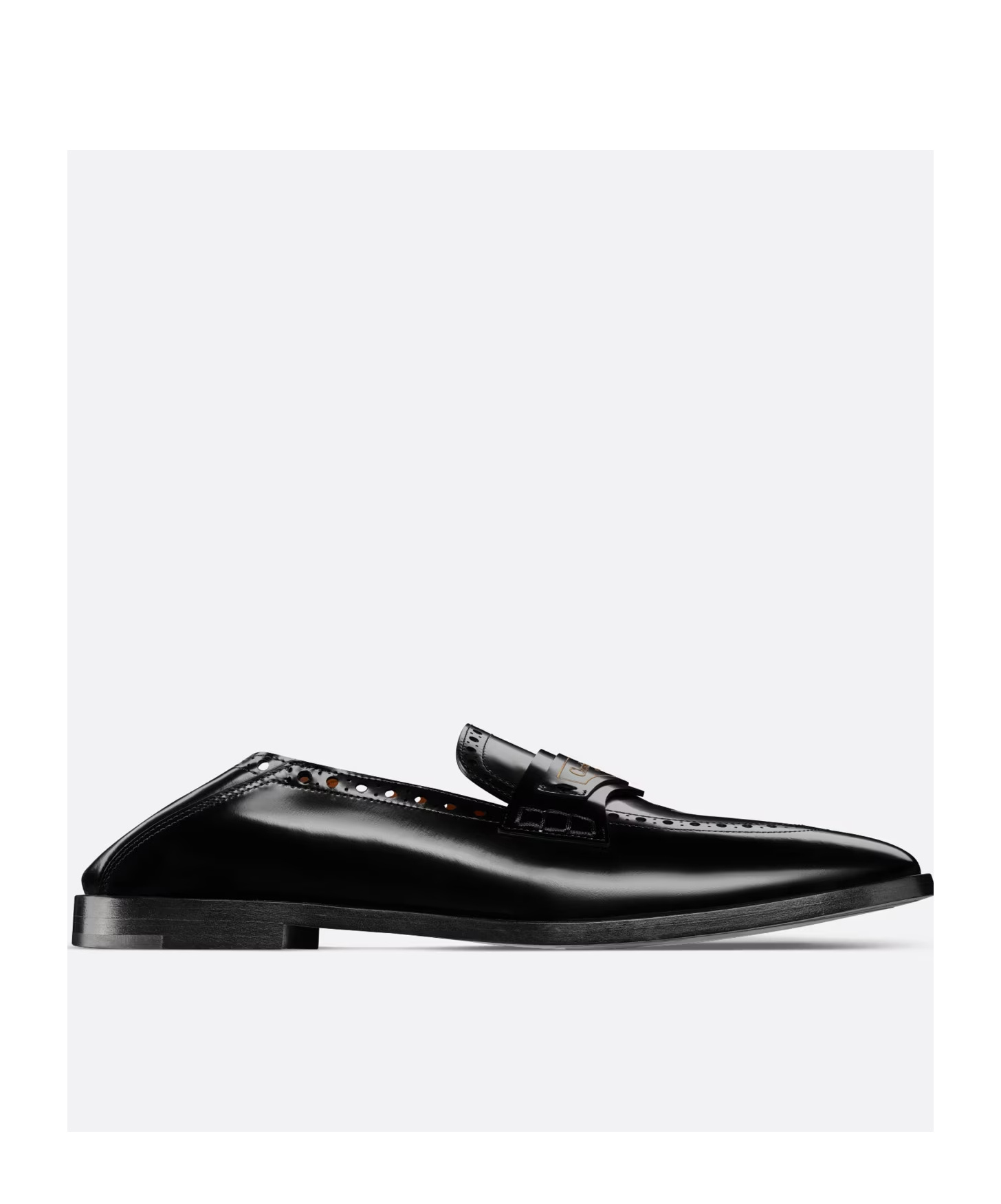 Dior Classic Black Calfskin Loafers For Women In Black