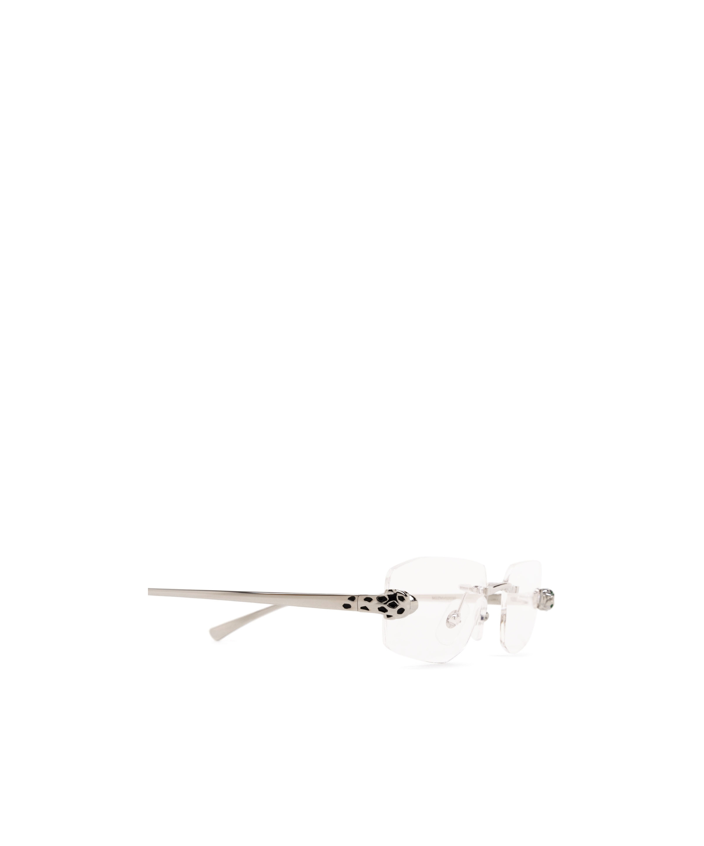 Cartier Rectangle Frameless Glasses In White