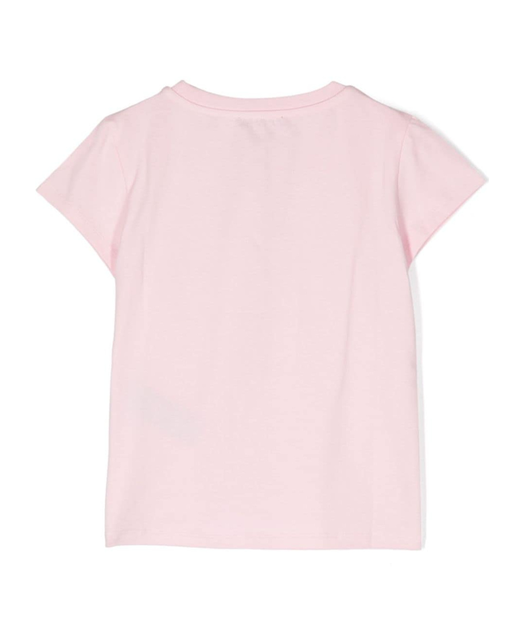 Balmain Logo-plaque T-shirt In Pink