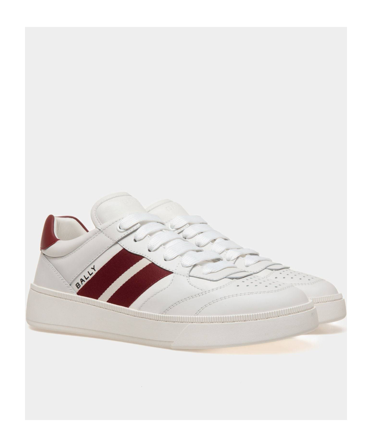 Shop Bally Tie Low Upper Board Shoes In White