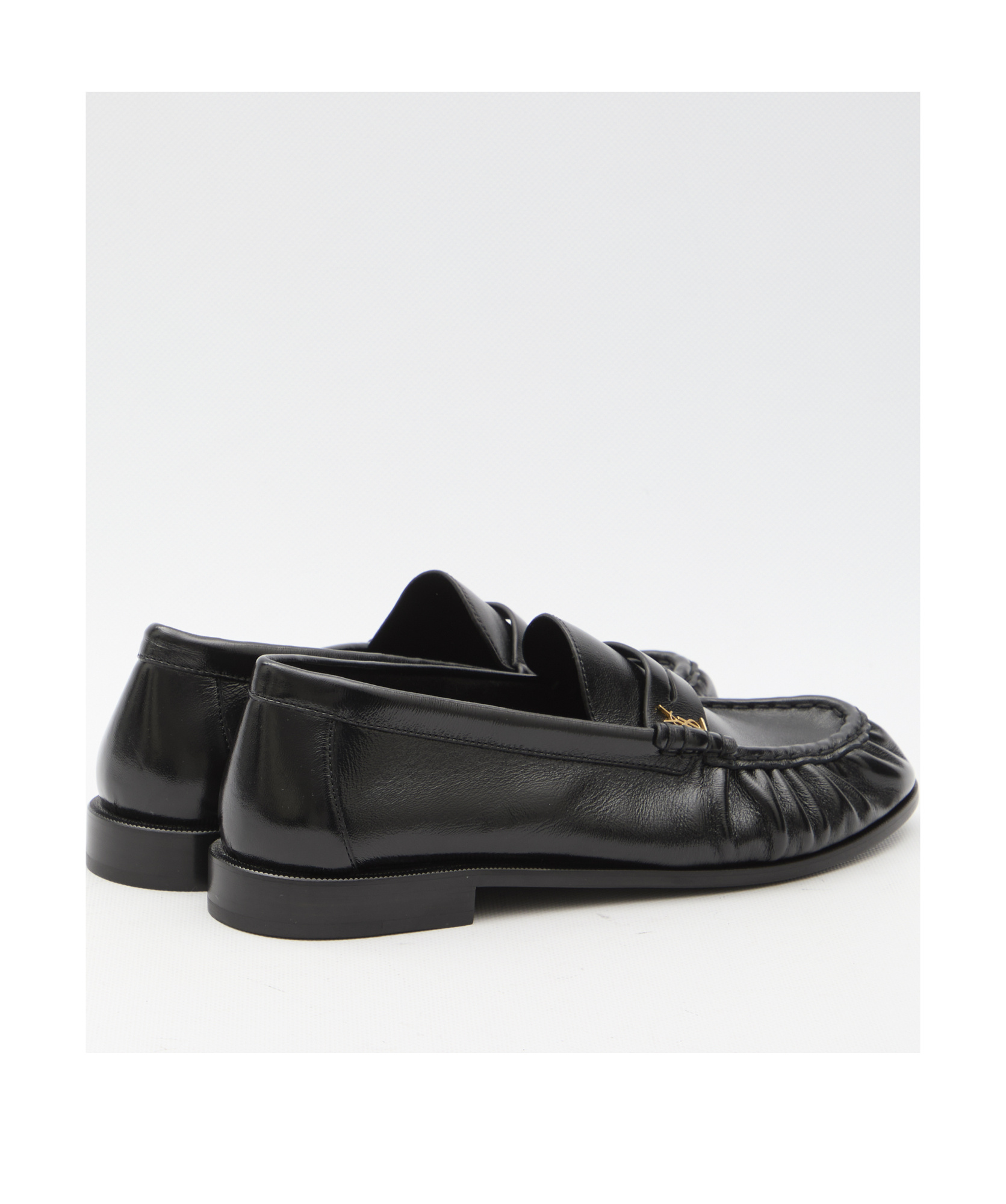 Saint Laurent 15mm Le Loafer Leather Loafers In Black
