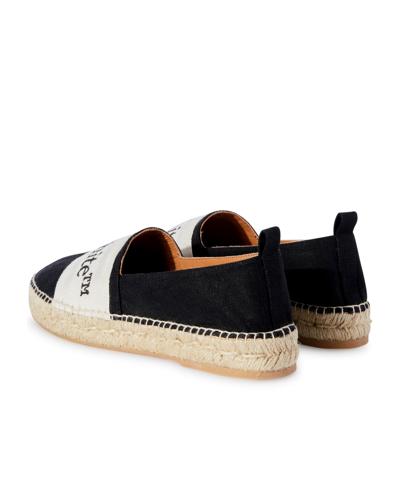 OFF-WHITE BOOKISH LOGO-BAND ESPADRILLES 