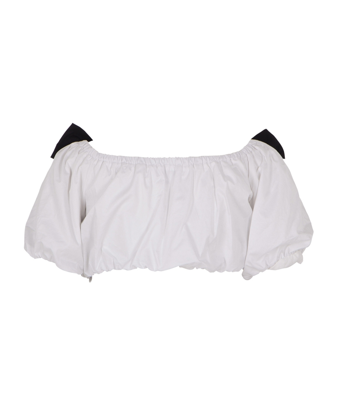 Msgm Bow-detailing Cropped Top In White