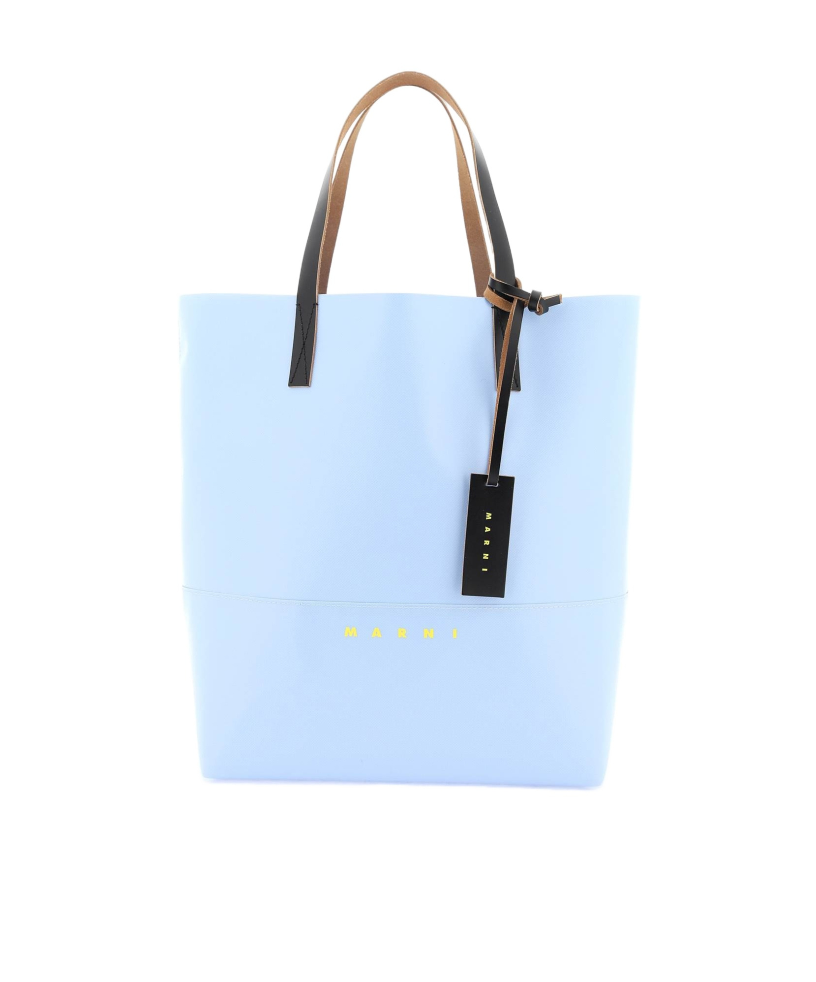 Marni Faux-leather Tote Bag In Blue
