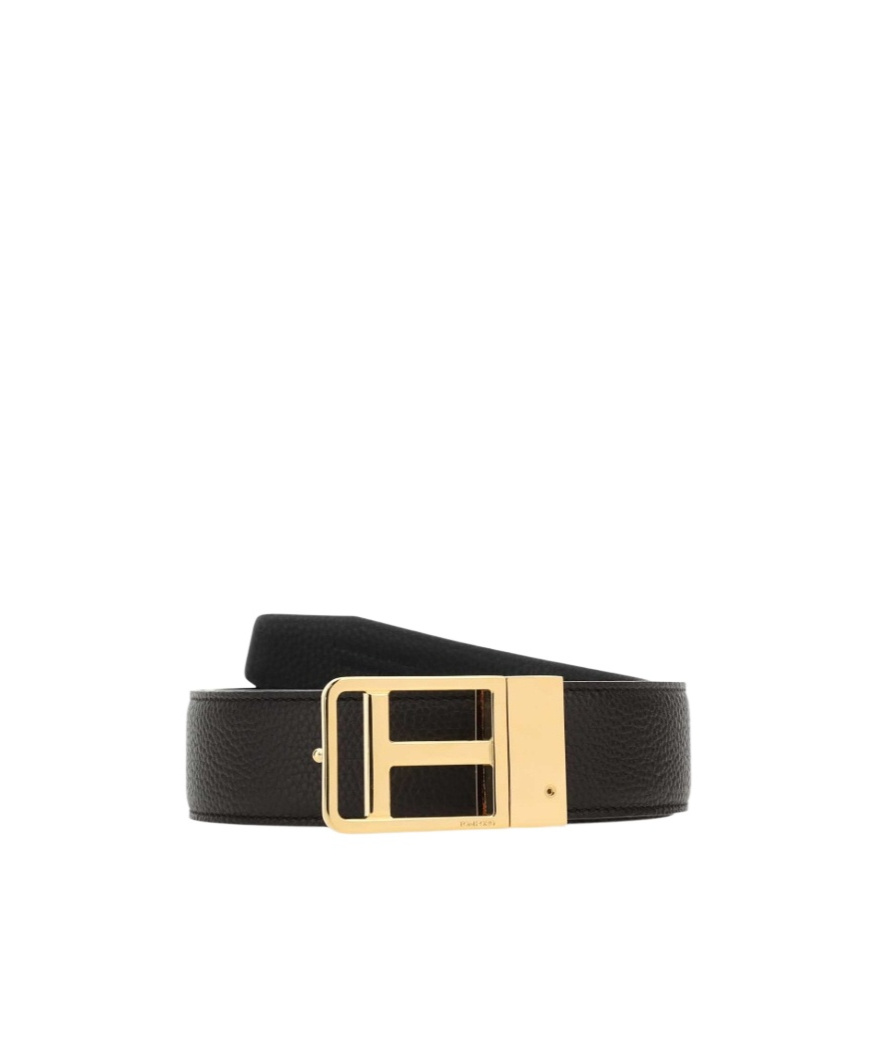 TOM FORD LEATHER BUCKLE BELT