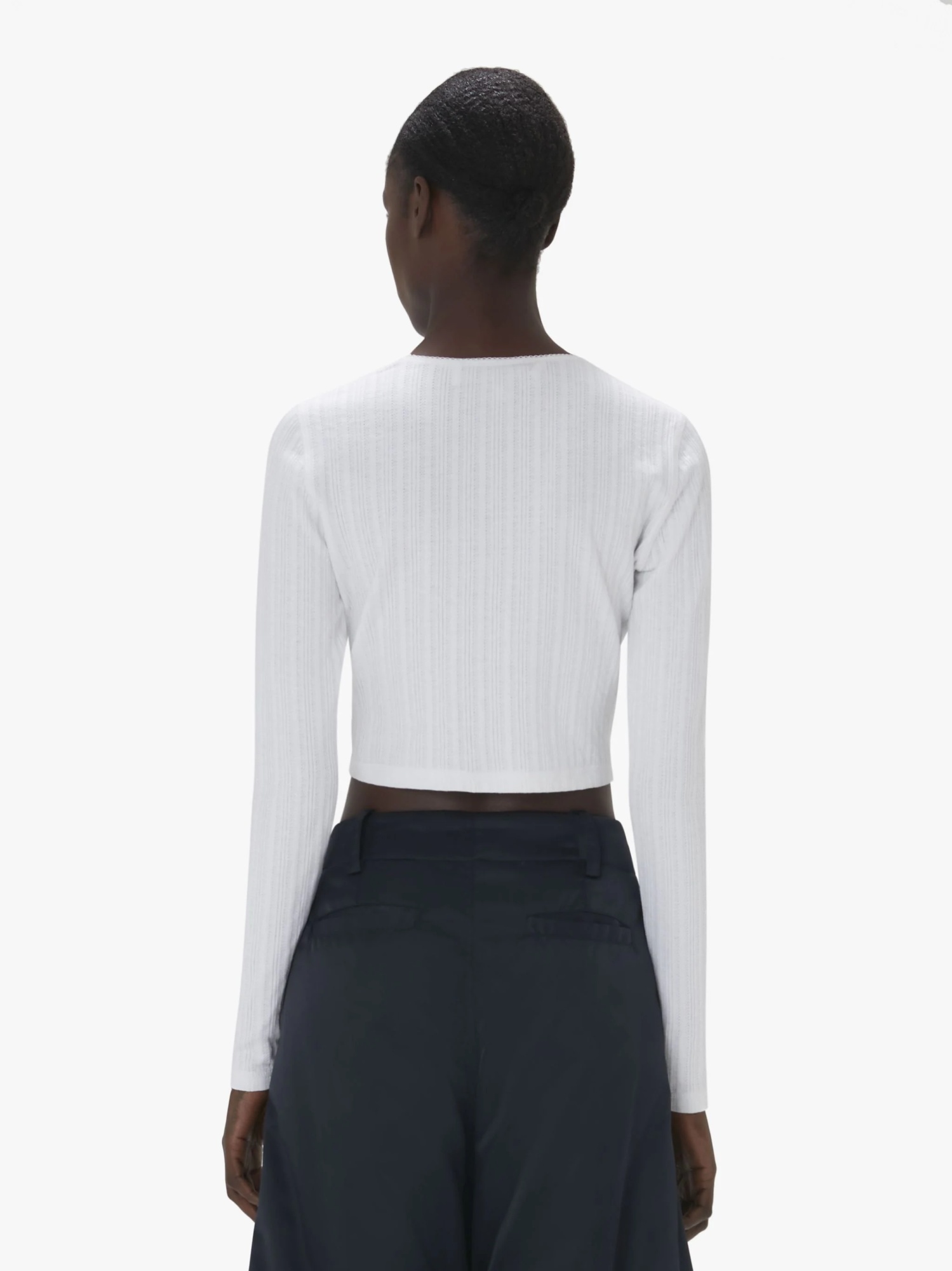 Jw Anderson Logo-jacquard Cotton T-shirt In White