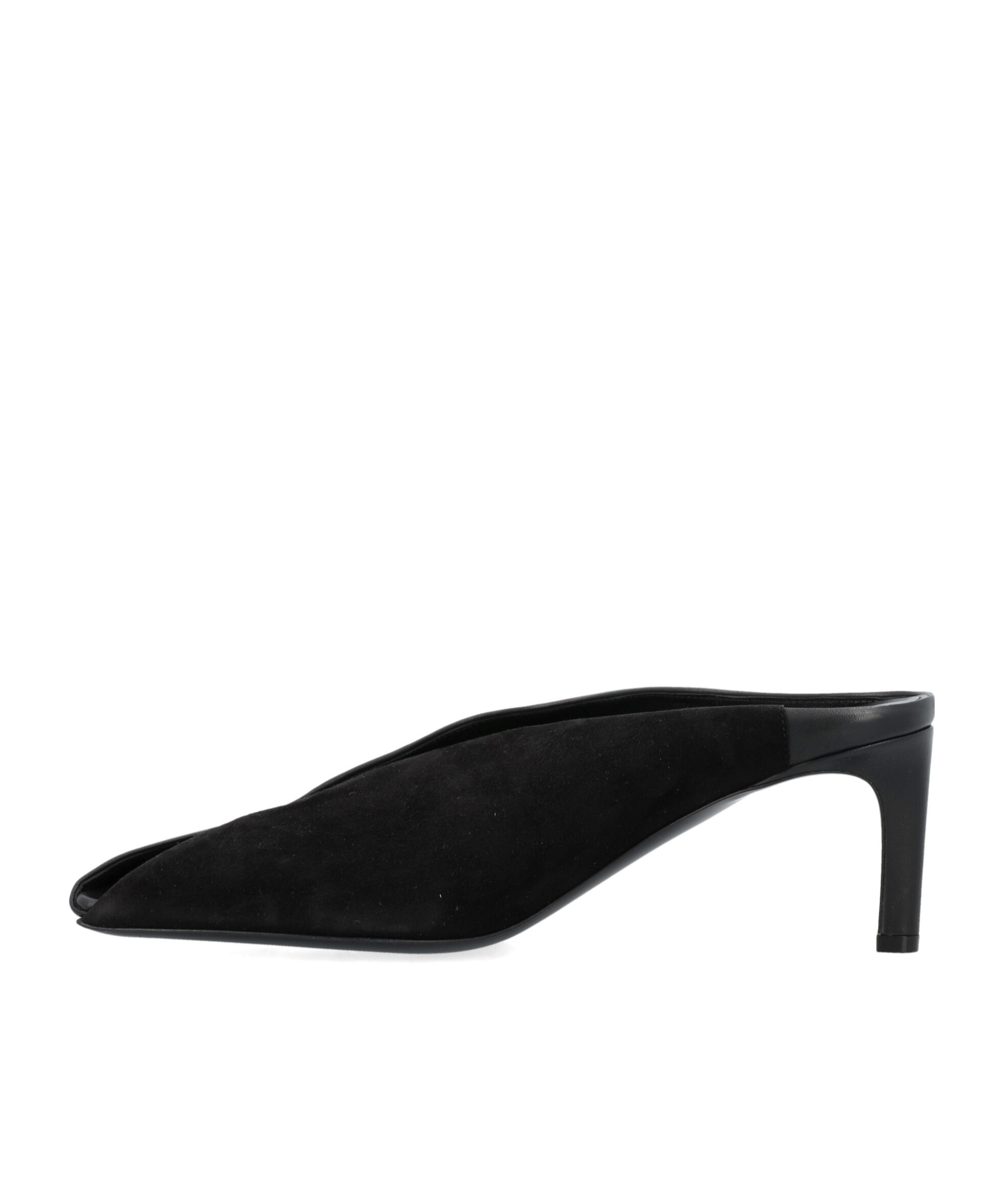 Jil Sander 70 Nappa Leather Mules In Gray