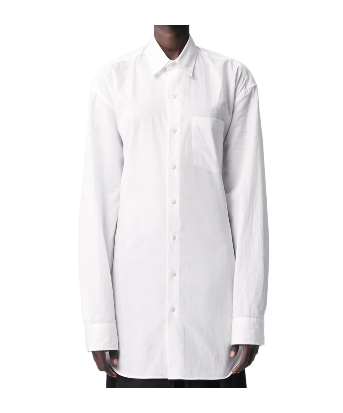 Ann Demeulemeester Dete Long Pocket Shirt In White