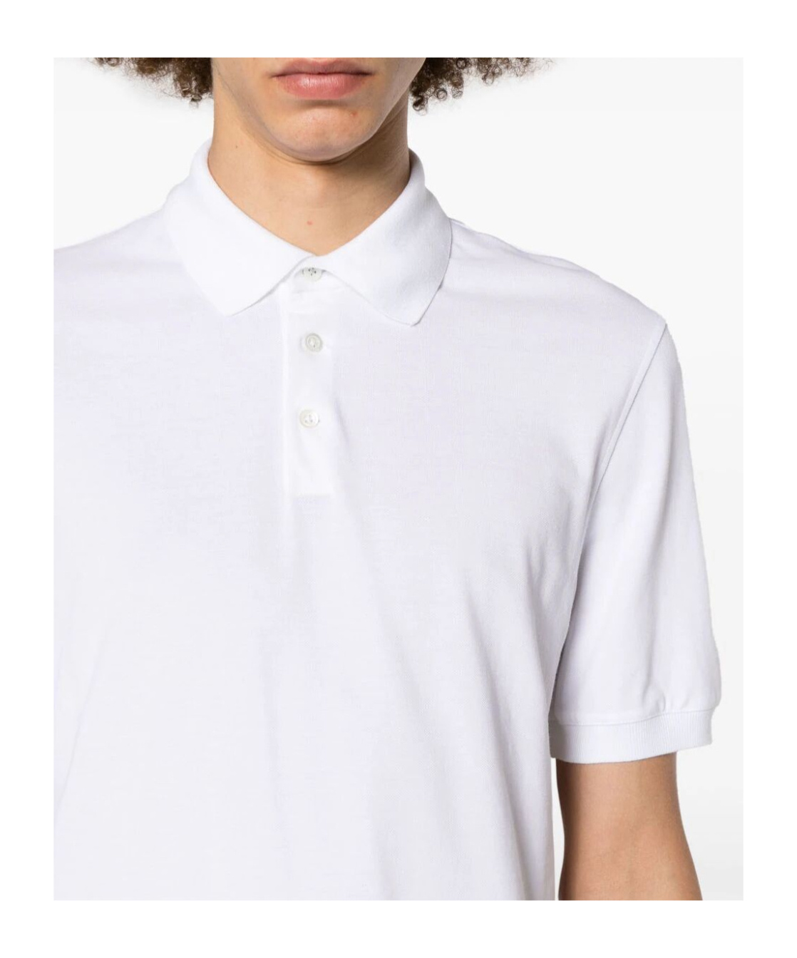 Brunello Cucinelli Short-sleeved Cotton Polo Shirt In White