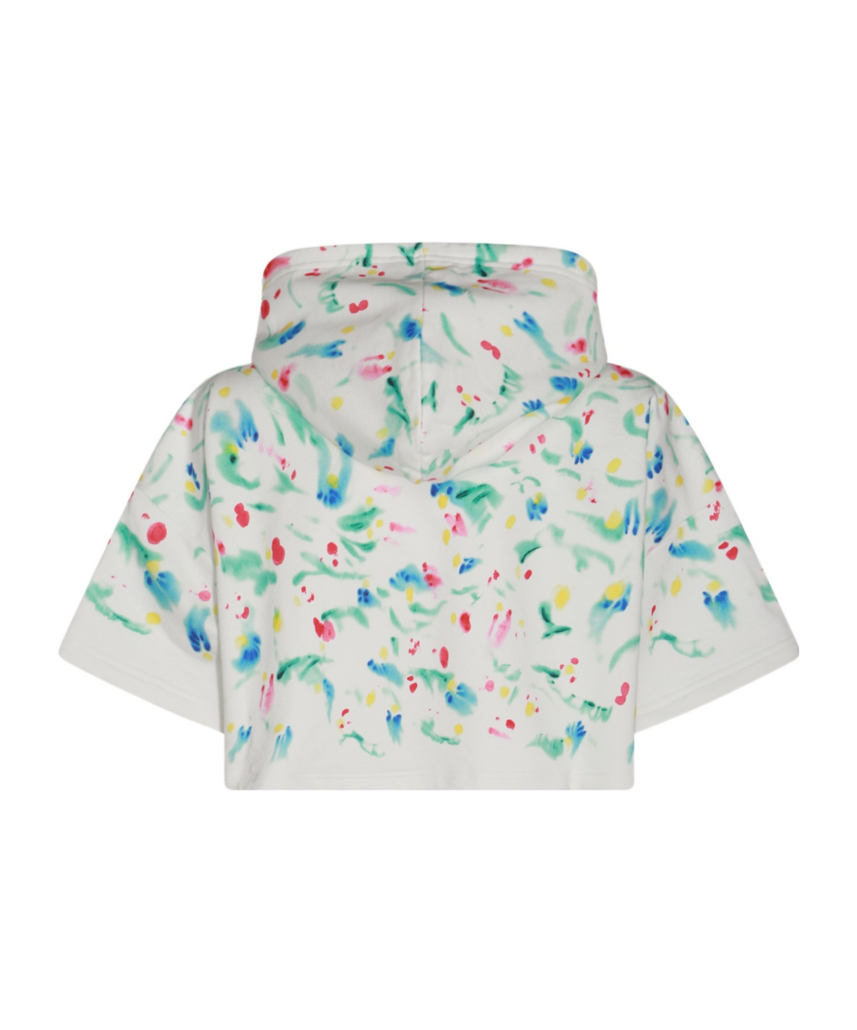 MARNI MARNI LOGO PATCH CROPPED HOODIE