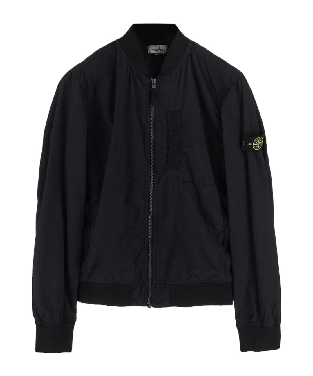 Stone Island Compass Lightweight Bomber Jacket In Black